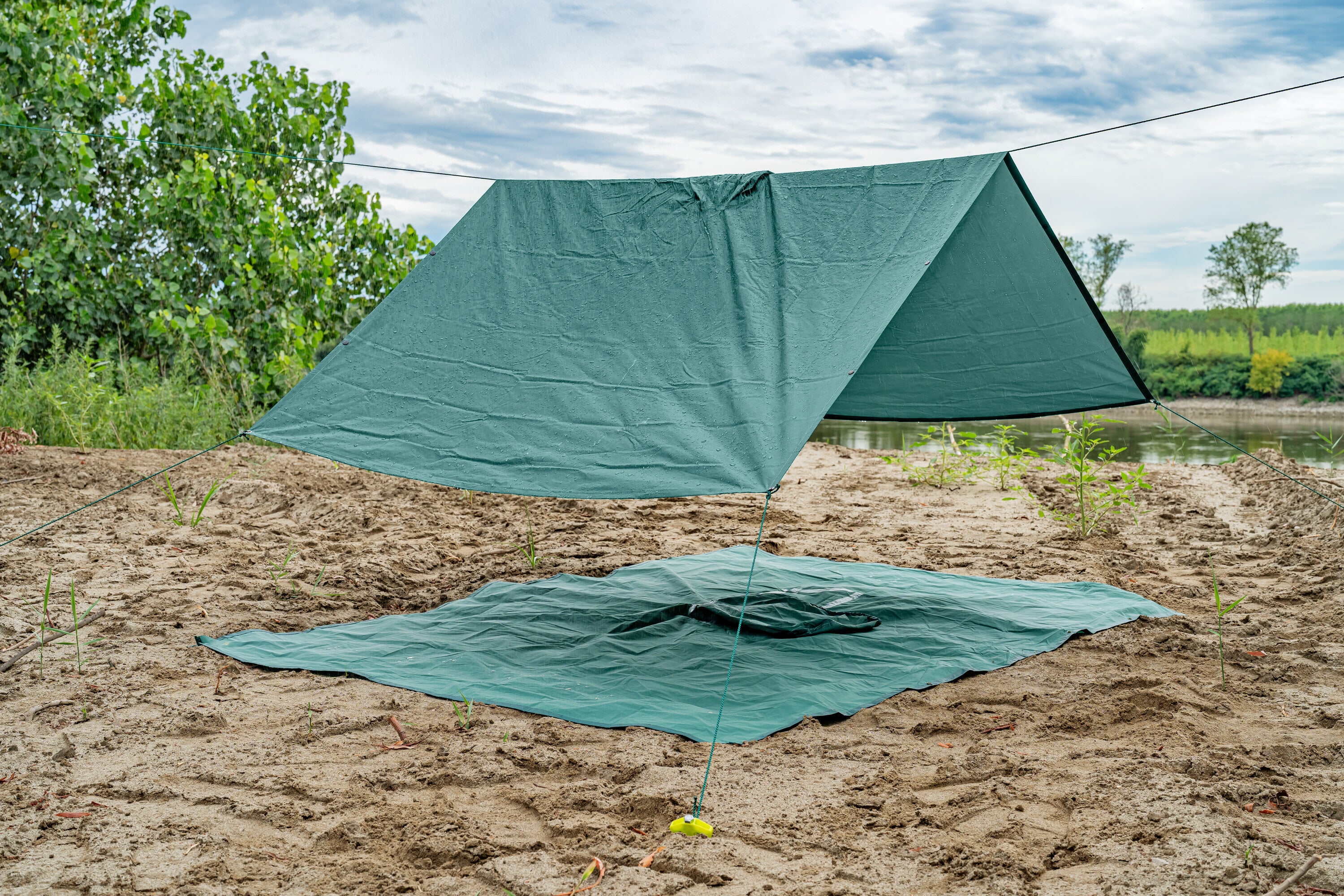 Adventure, poncho antipioggia multifunzione - Verde