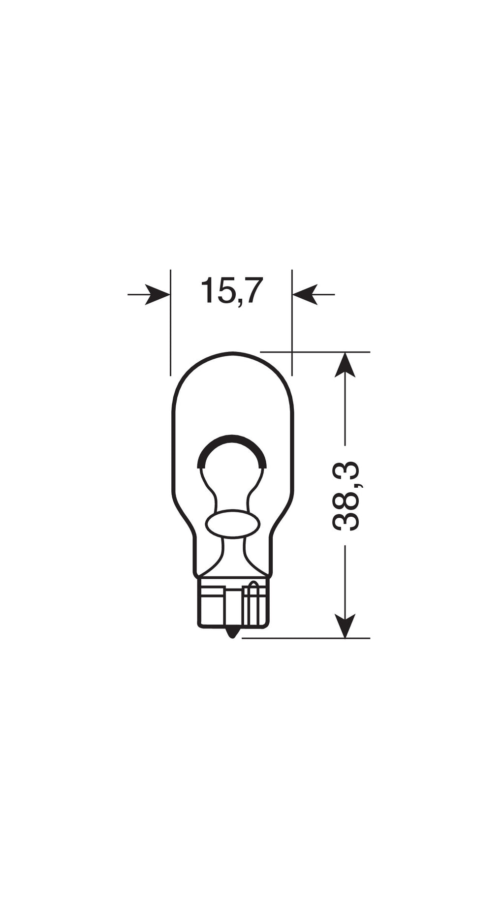 12V Lampada con zoccolo vetro Blu-Xe - (W16W) - 16W - W2,1x9,5d - 2 pz - Scatola