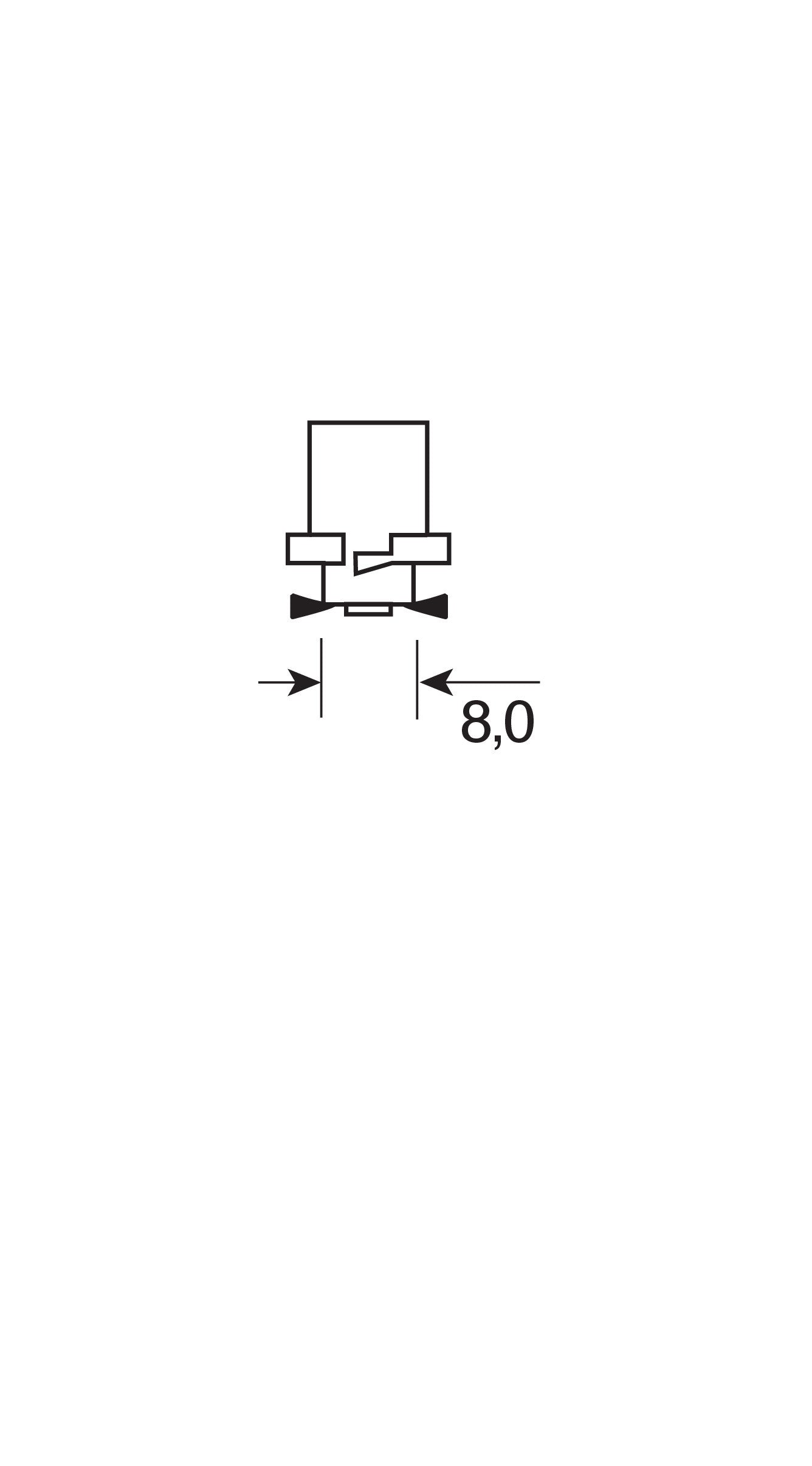 24V Led series - 1 Led SMD - (R11) - B8,0 - 20 pz - Busta - Rosso