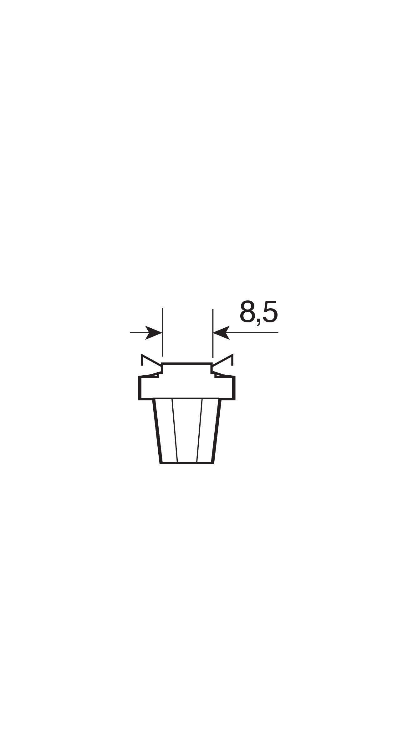 12V Hyper-Led 2 - 1 SMD x 2 chips - B8,5d - 2 pz - Scatola - Bianco