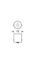 24V Led Series - 6 SMD x 3 chips - (R5W-R10W) - BA15s - 20 pz - Scatola - Bianco - Doppia polarità