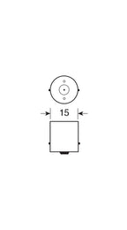 24V Lampada 1 filamento - P21W - 21W - BA15s - 2 pz - Scatola