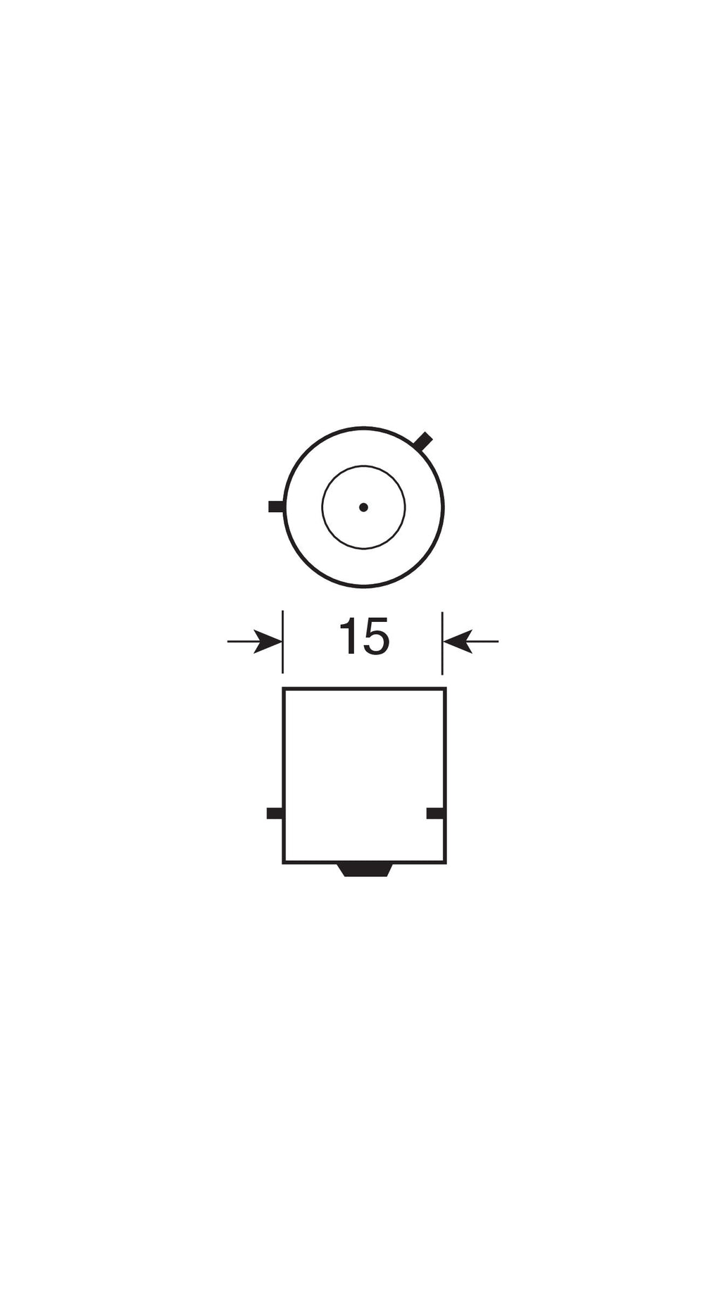 24V Lampada 1 filamento - PY21W - 21W - BAU15s - 10 pz - Scatola - Arancio