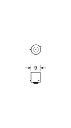 12V Lampada alogena micro Blu-Xe - (H6W) - 6W - BAX9s - 2 pz - Scatola