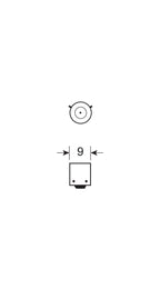 12V Lampada alogena micro - H21W - 21W - BAY9s - 2 pz - Scatola