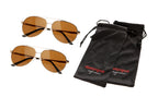 500, occhiali da sole, set 2 pz - Gold/Brown
