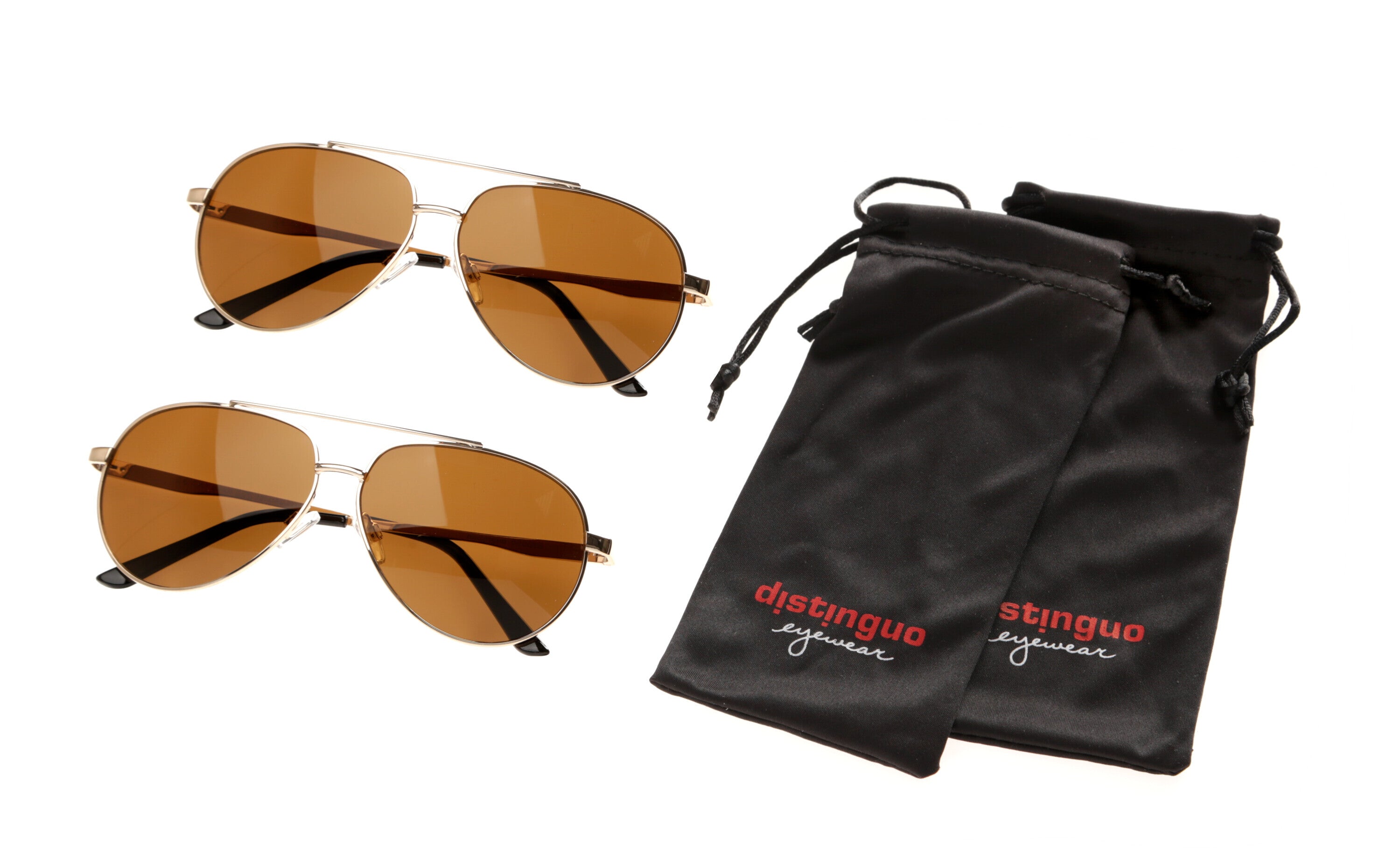 500, occhiali da sole, set 2 pz - Gold/Brown