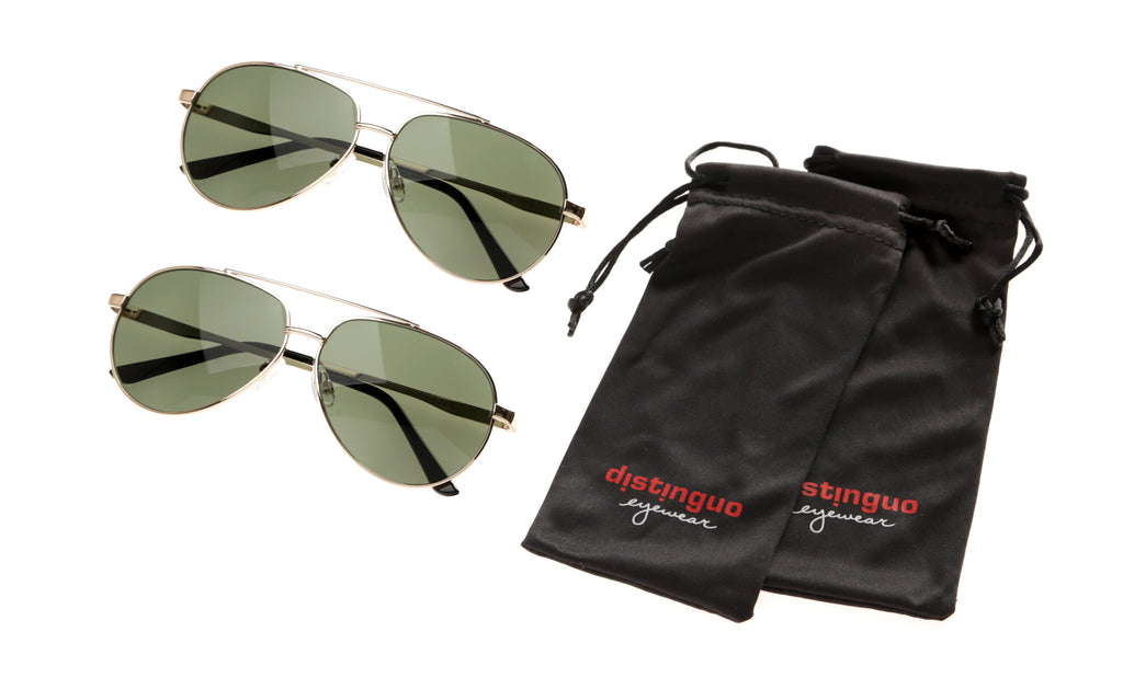500, occhiali da sole, set 2 pz - Gold/Green