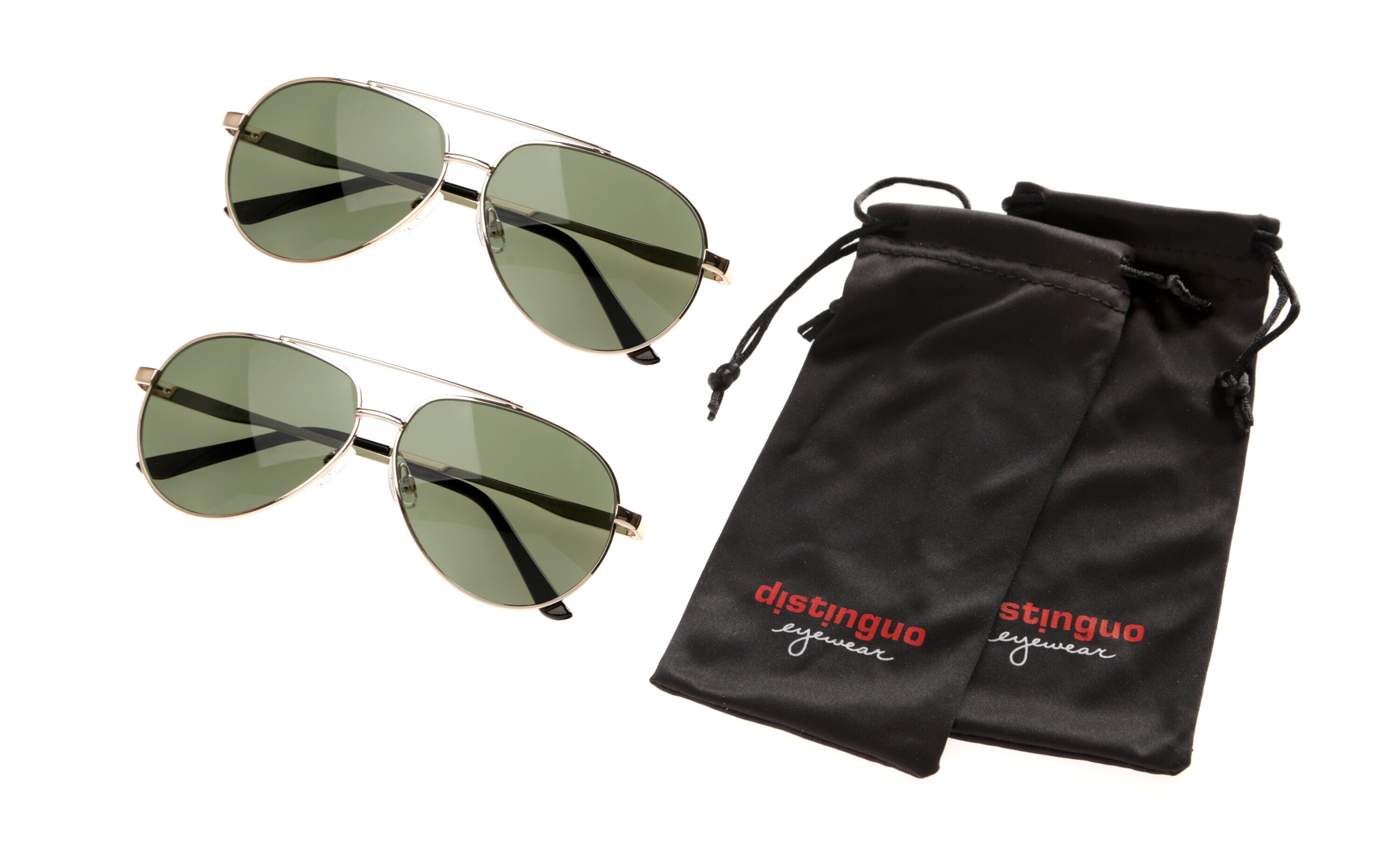 500, occhiali da sole, set 2 pz - Gold/Green