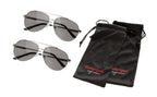 500, occhiali da sole, set 2 pz - Silver/Gray