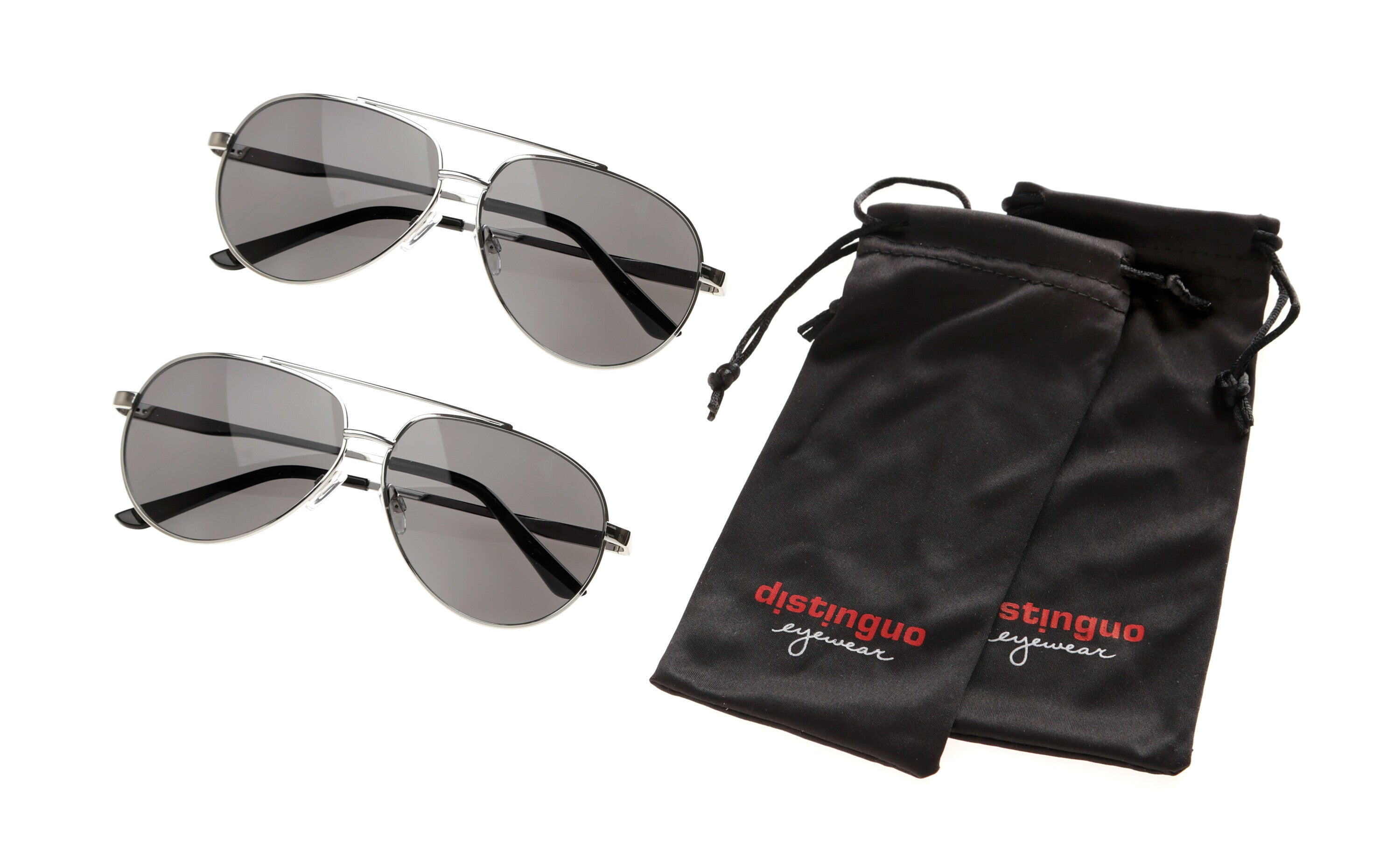 500, occhiali da sole, set 2 pz - Silver/Gray
