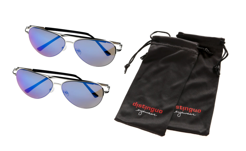 501, occhiali da sole, set 2 pz - Silver/Blue