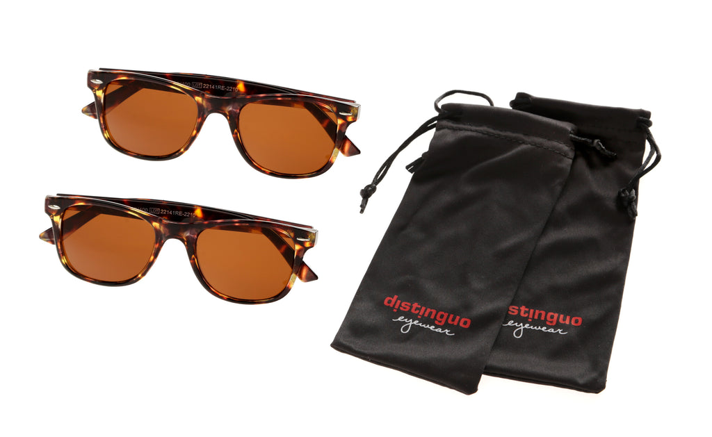 504, occhiali da sole, set 2 pz - Brown/Brown