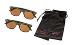 504, occhiali da sole, set 2 pz - Green/Brown