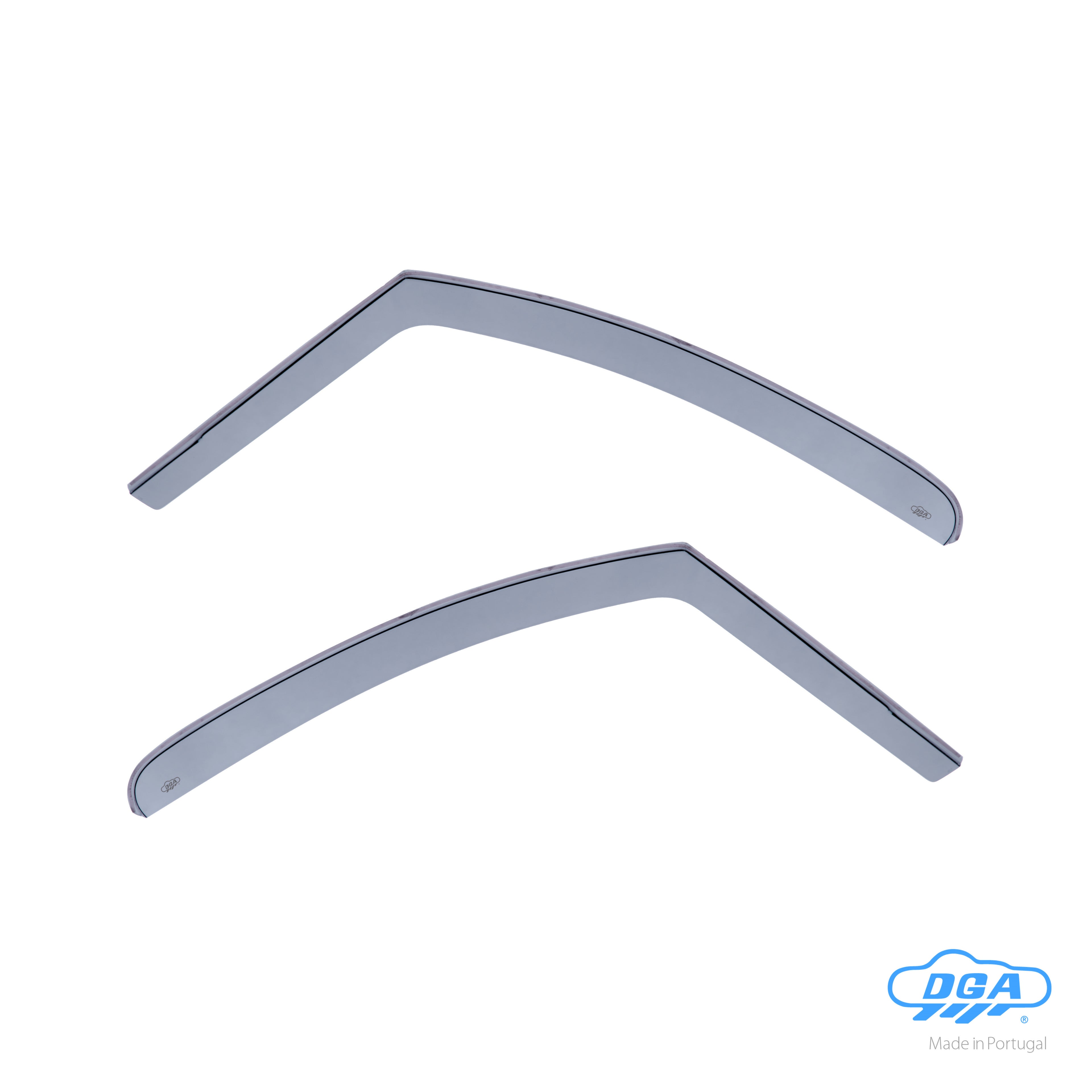 Set deflettori aria anteriori ad incastro, tipo lungo - compatibile per Citroen Berlingo Multispace (04/08>08/18) - Citroen Berlingo Van (04/08>05/18)