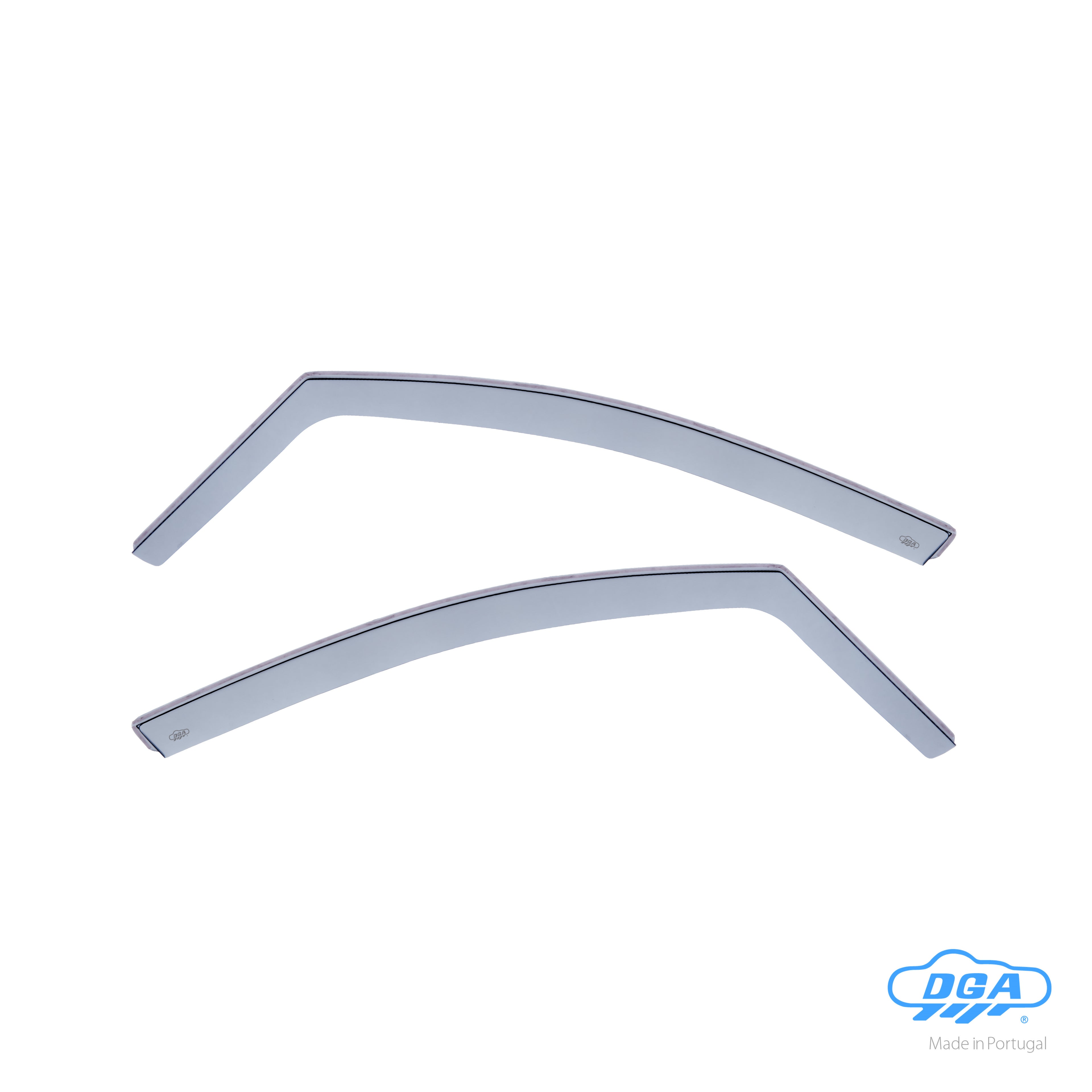 Set deflettori aria anteriori ad incastro, tipo lungo - compatibile per Citroen C4 5p (11/10>02/18) - Citroen DS4 (03/11>10/15)