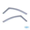 Set deflettori aria anteriori ad incastro, tipo lungo - compatibile per Citroen C3 (11/16>07/20)