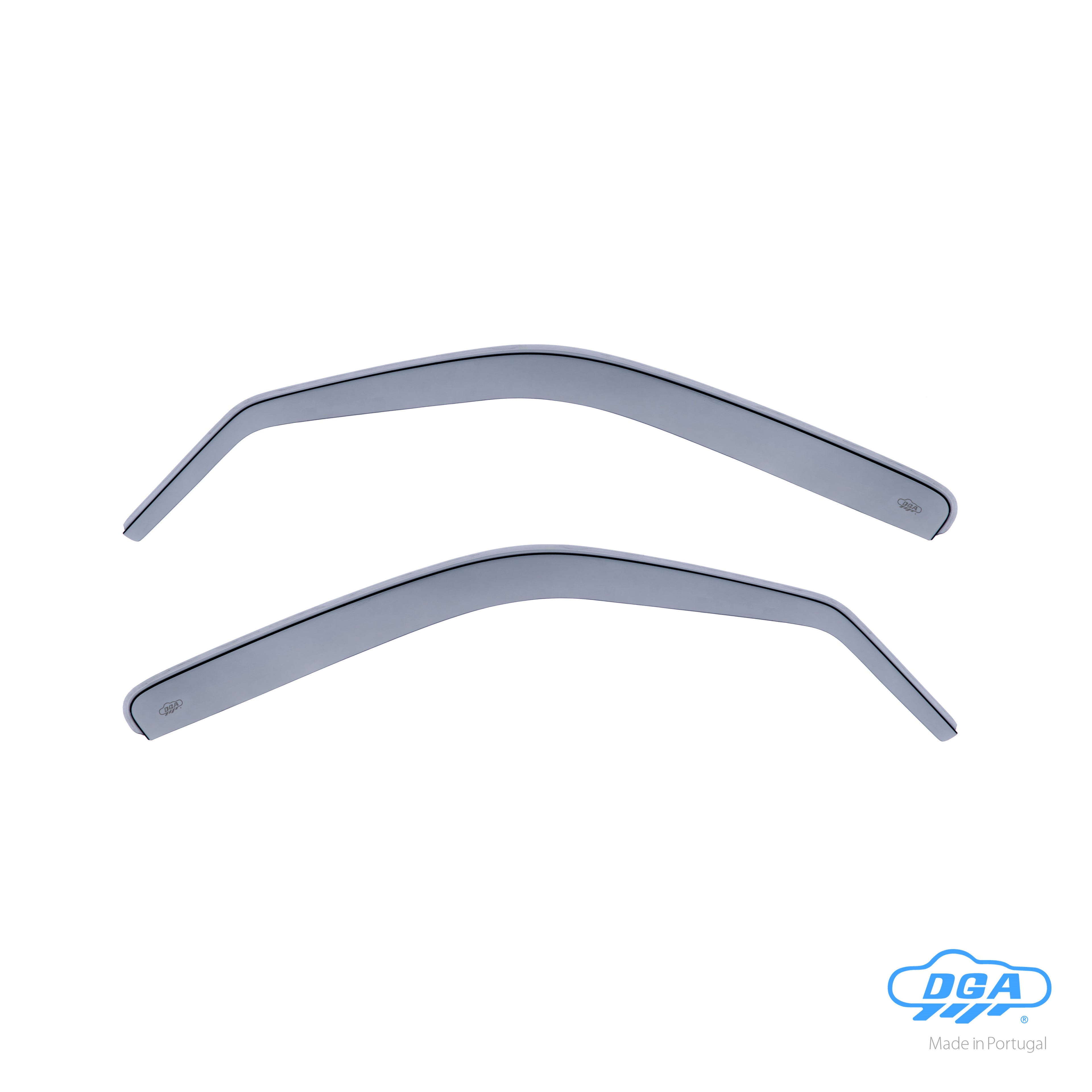 Set deflettori aria anteriori ad incastro, tipo lungo - compatibile per Fiat Tempra 5p (03/90>08/97) - Fiat Tempra sw (03/90>08/97)