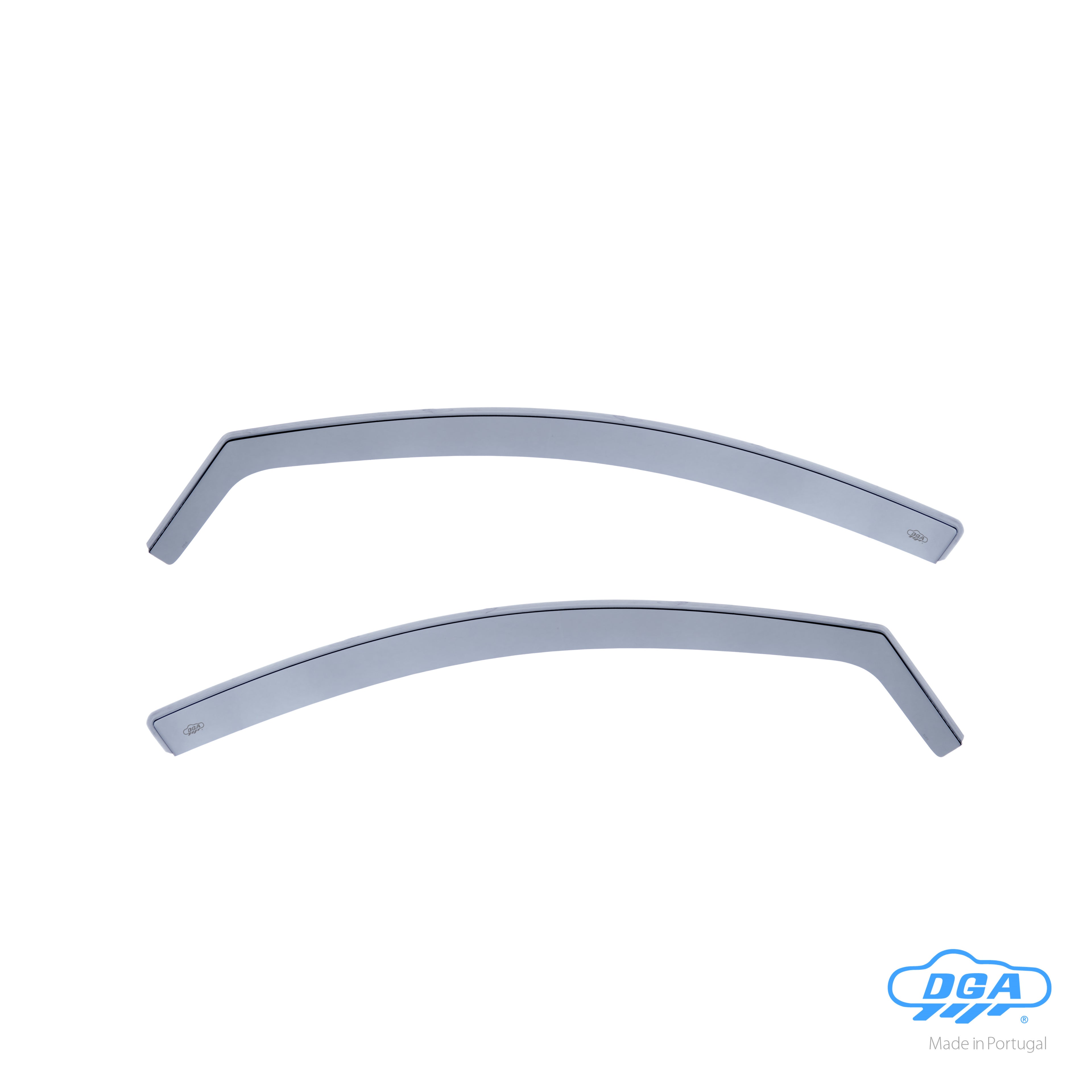 Set deflettori aria anteriori ad incastro, tipo lungo - compatibile per Fiat Fullback Cabina Estesa (09/16>01/21)