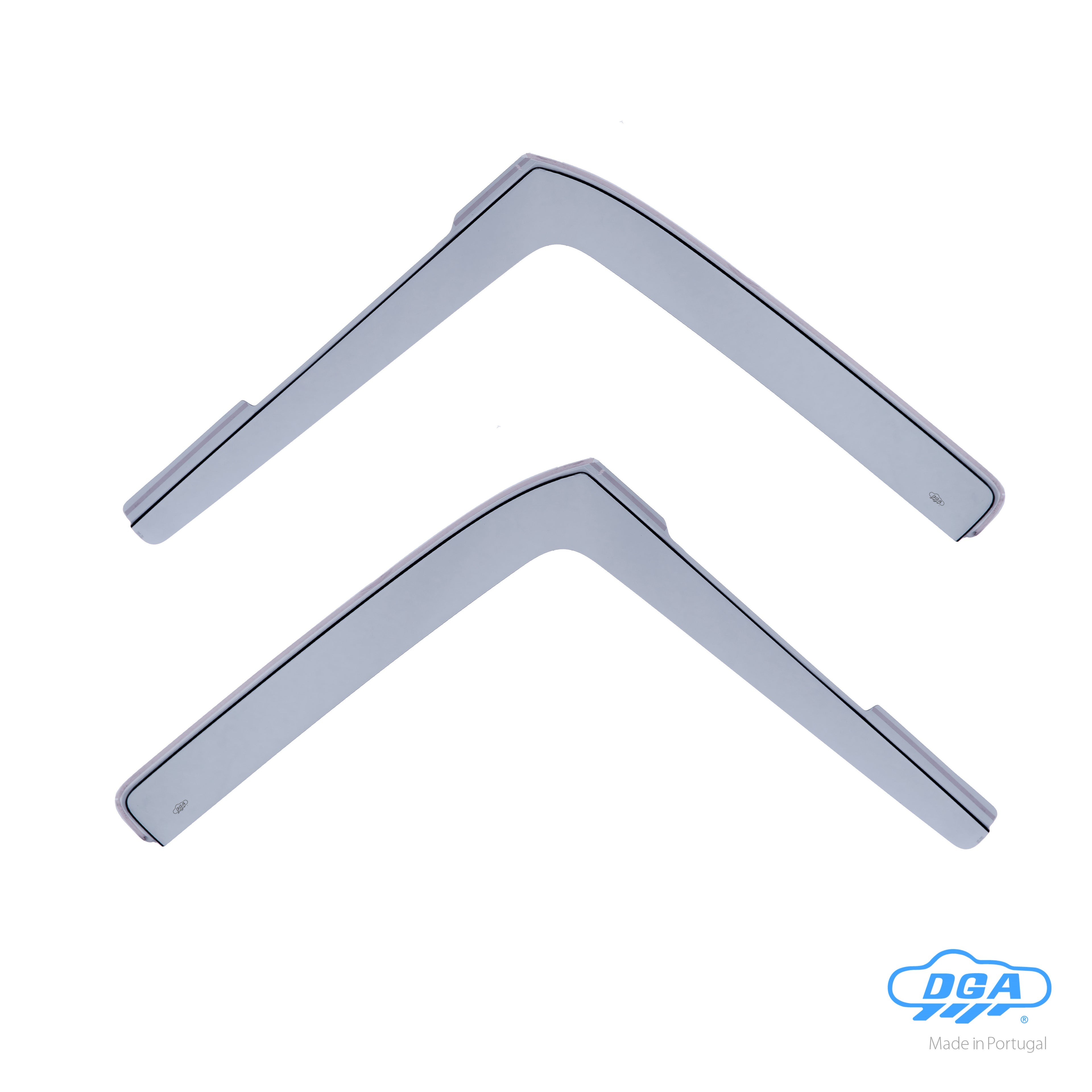 Set deflettori aria anteriori ad incastro, tipo lungo - compatibile per Ford Tourneo Connect (06/02>10/13) - Ford Transit Connect (06/02>10/13)