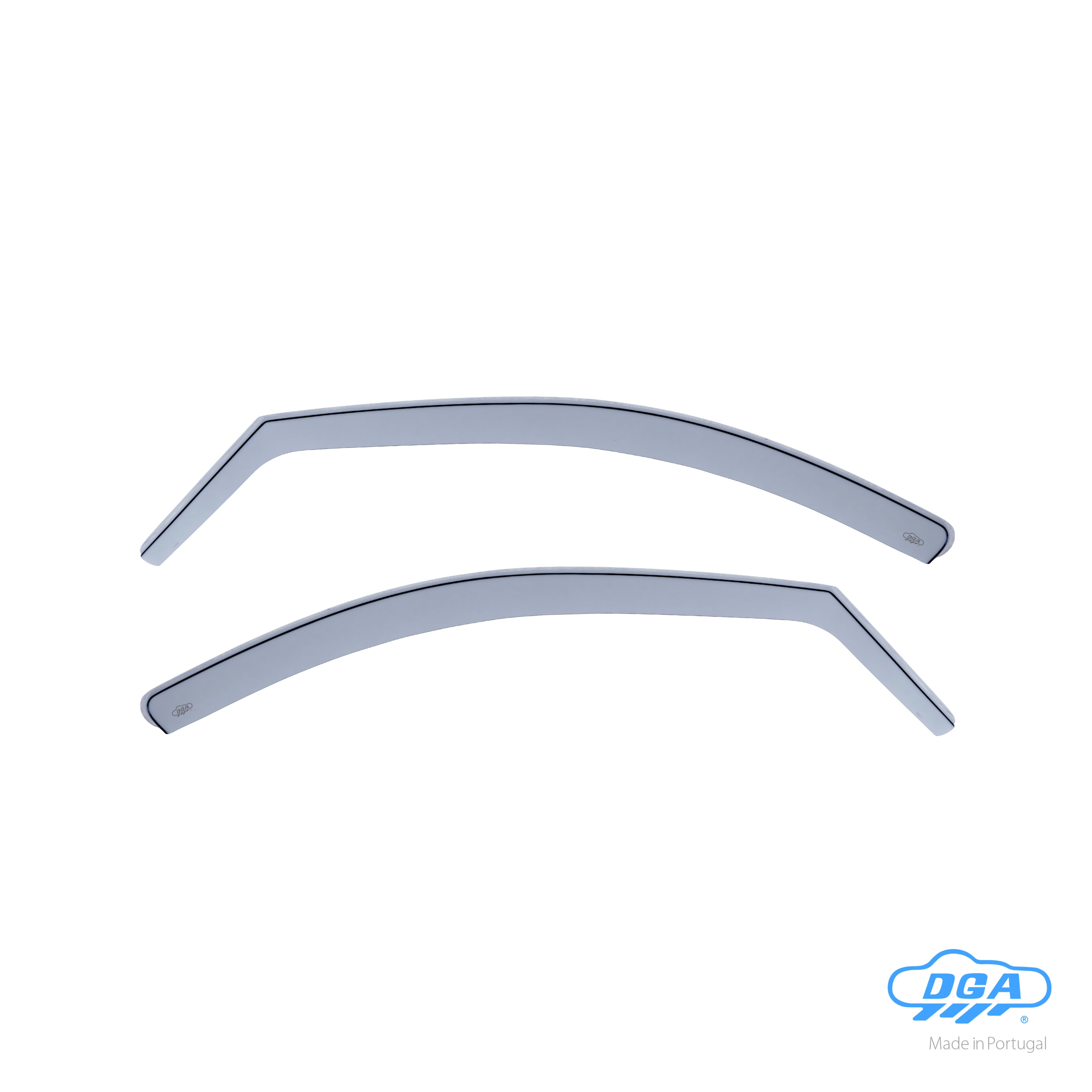 Set deflettori aria anteriori ad incastro, tipo lungo - compatibile per Hyundai Santa Fe (03/06>09/12)