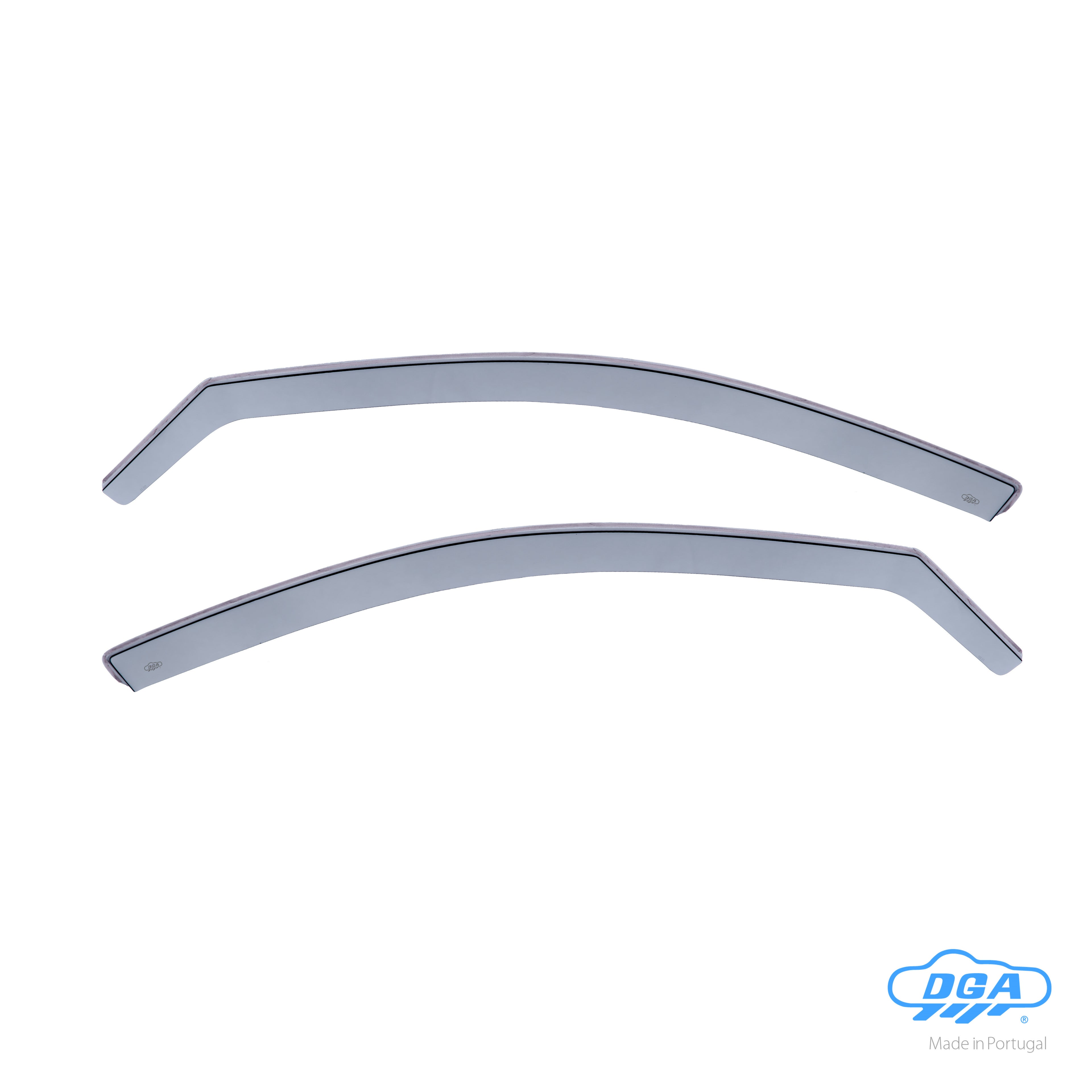 Set deflettori aria anteriori ad incastro, tipo lungo - compatibile per Honda Accord 4p (04/03>05/08) - Honda Accord Tourer (04/03>06/08)
