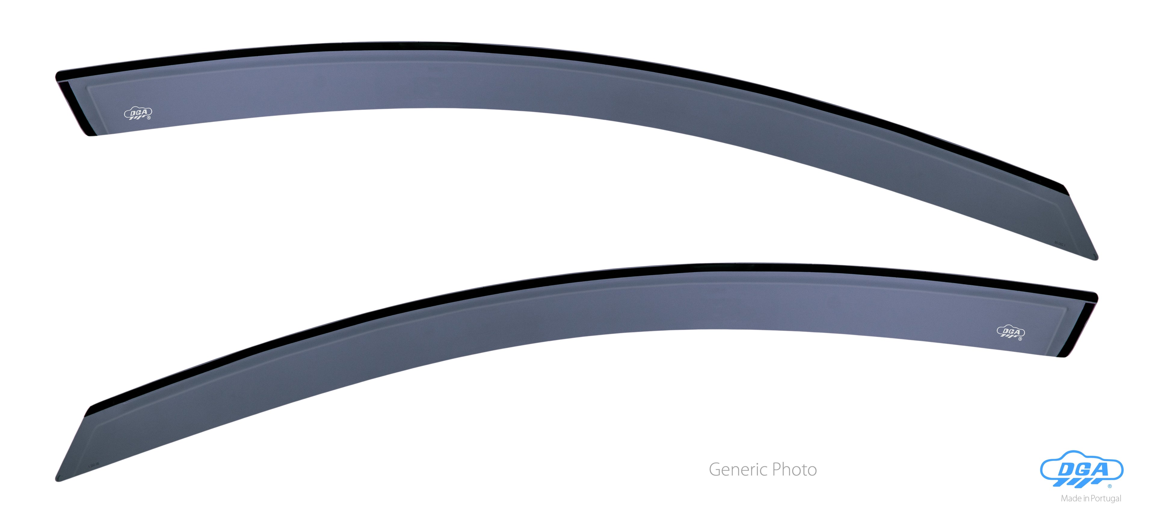 Set deflettori aria anteriori adesivi - compatibile per Renault Clio II 5p (03/98>09/05)
