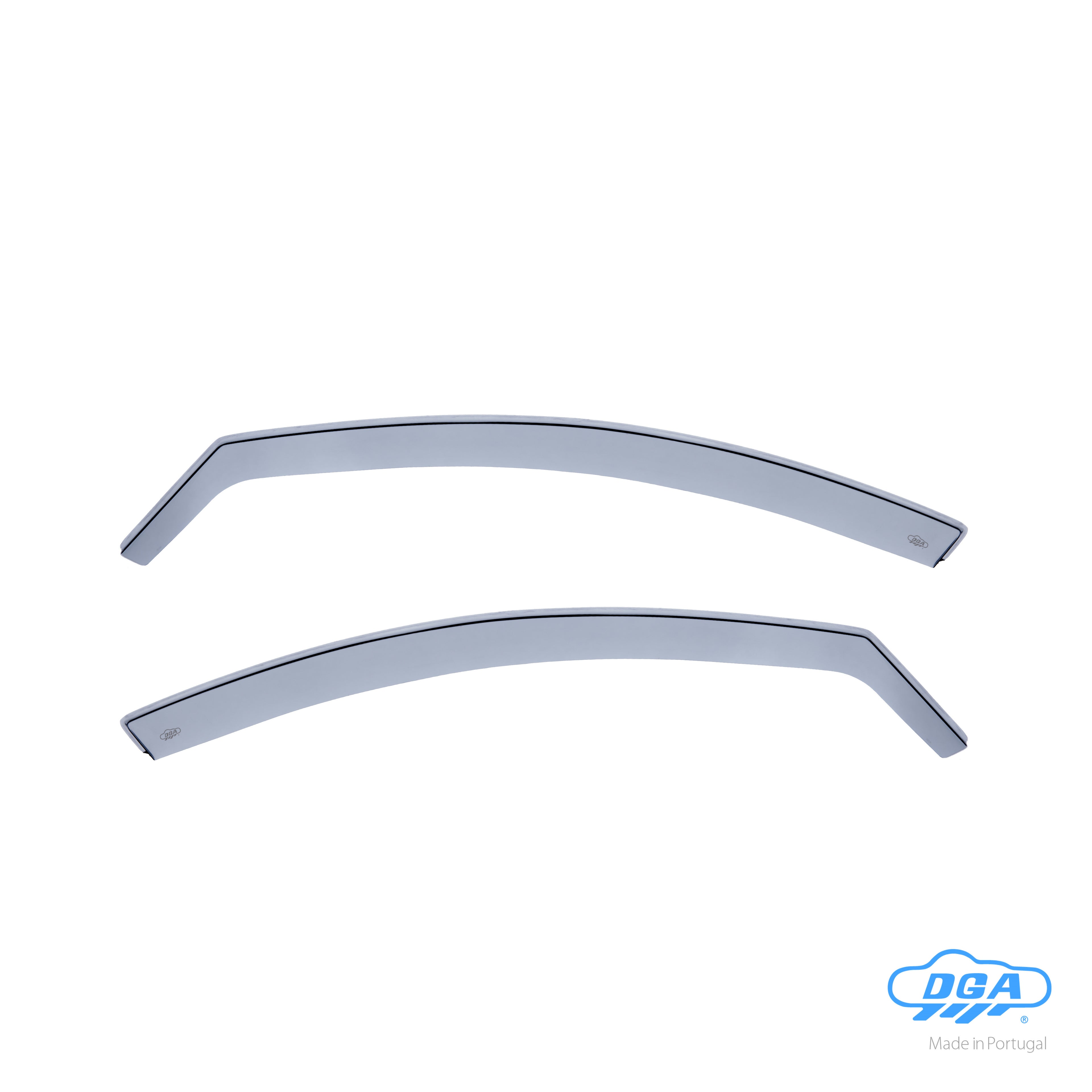 Set deflettori aria anteriori ad incastro, tipo lungo - compatibile per Mazda 3 4p (11/10>09/13) - Mazda 3 5p (04/09>12/13)