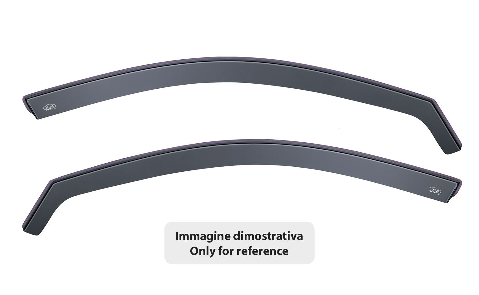 Set deflettori aria anteriori ad incastro, tipo lungo - compatibile per Mercedes Classe B (05/05>09/11)