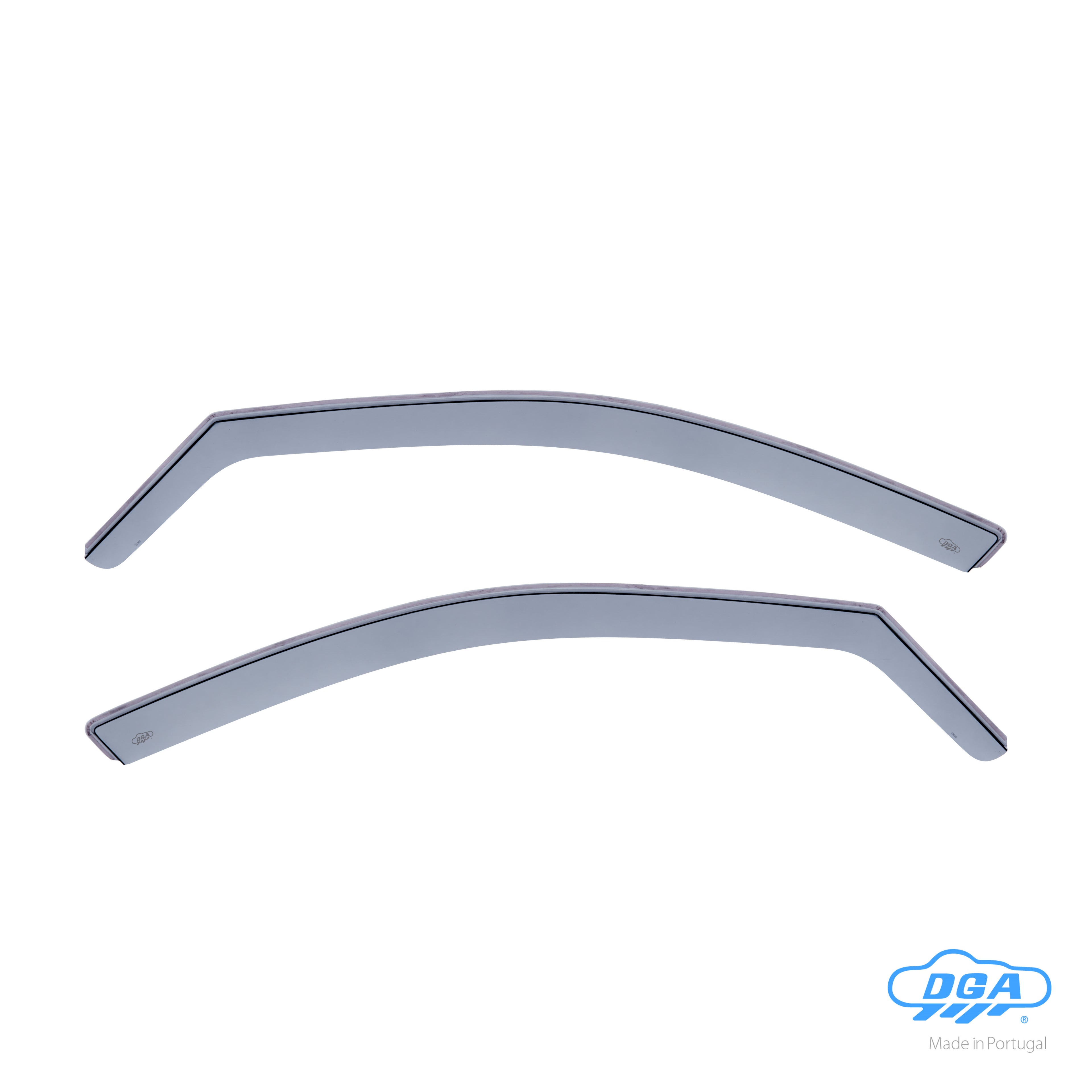 Set deflettori aria anteriori ad incastro, tipo lungo - compatibile per Mercedes Classe C 4p (02/07>02/14) - Mercedes Classe C sw (01/08>08/14)