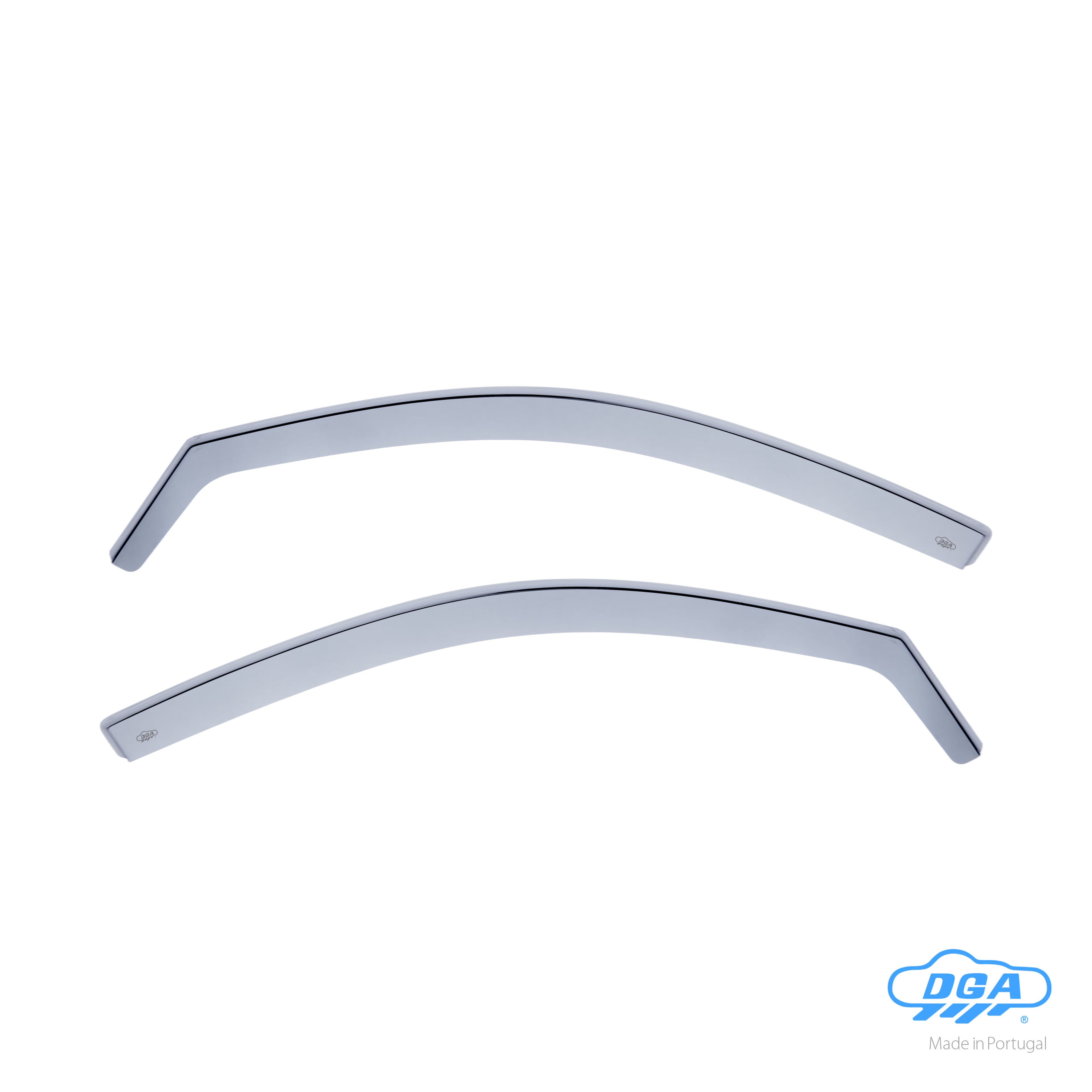 Set deflettori aria anteriori ad incastro, tipo lungo - compatibile per Mitsubishi L200 Club Cab (01/05>08/15)