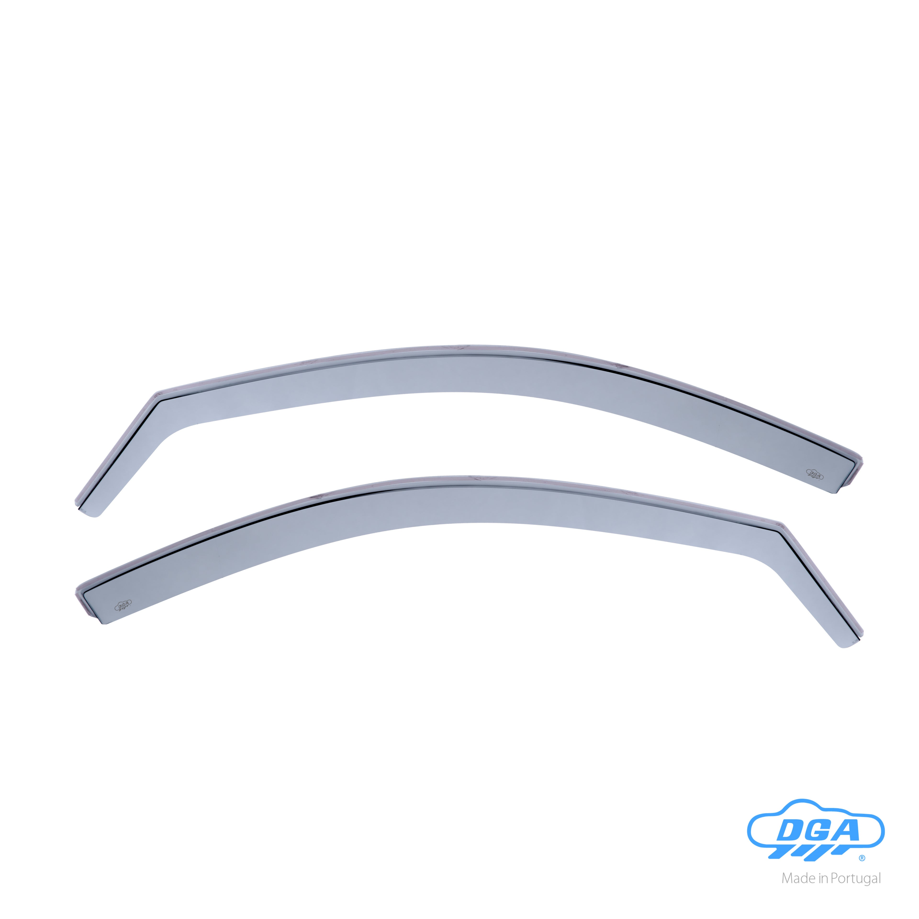 Set deflettori aria anteriori ad incastro, tipo lungo - compatibile per Mitsubishi L200 Double Cab (01/05>08/15)