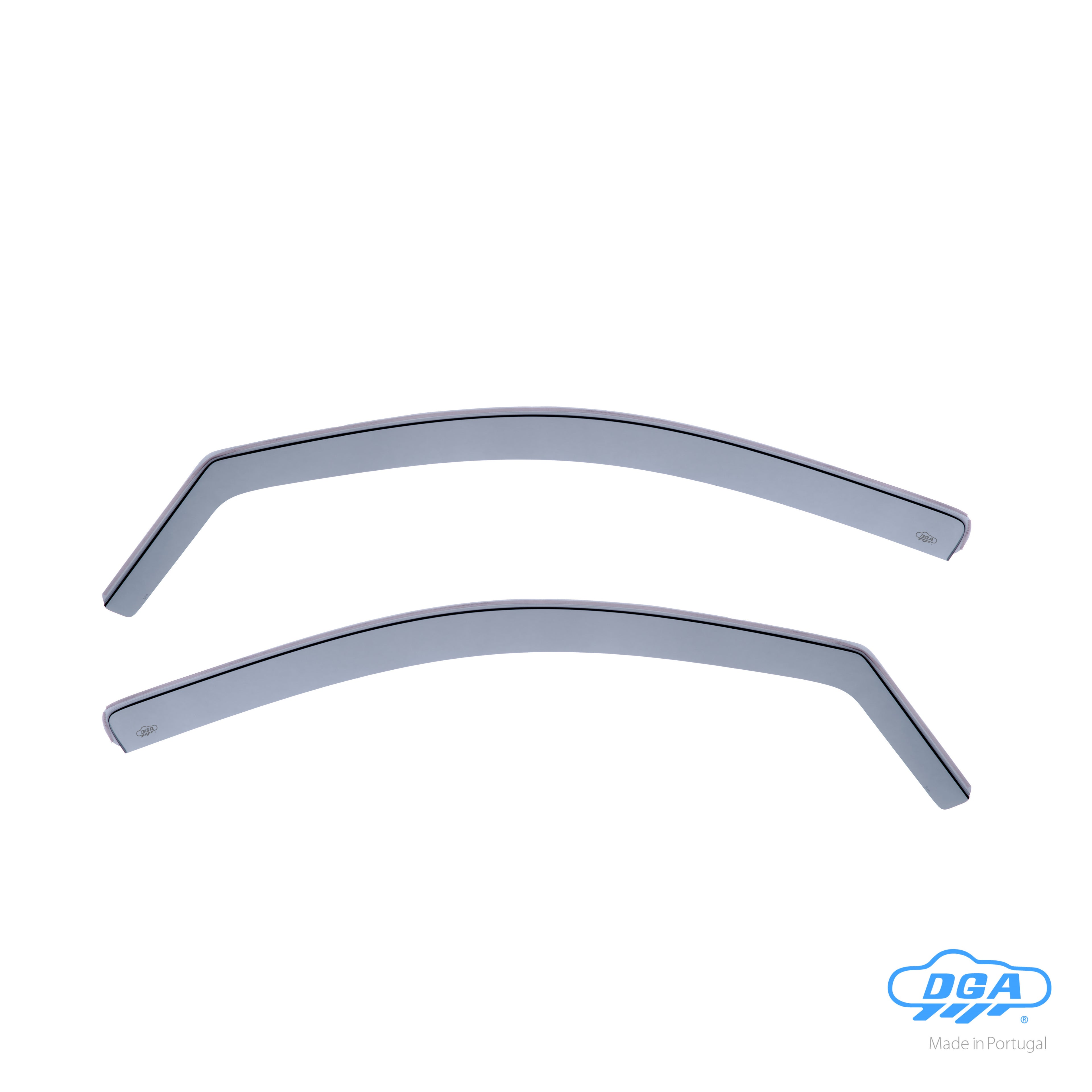Set deflettori aria anteriori ad incastro, tipo lungo - compatibile per Mitsubishi Outlander (10/12>12/21)