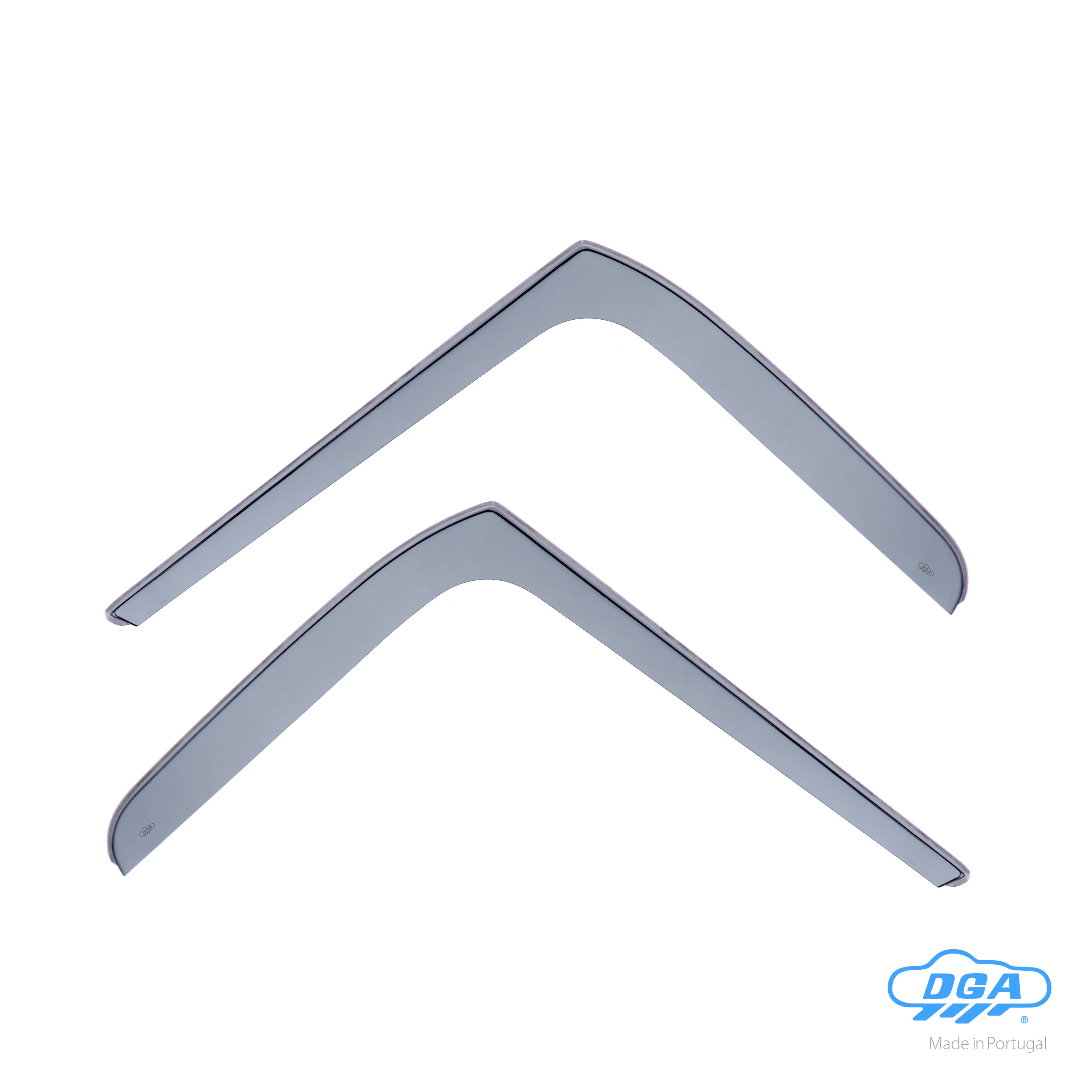 Set deflettori aria anteriori ad incastro, tipo lungo - compatibile per Nissan Interstar (07/02>12/10)