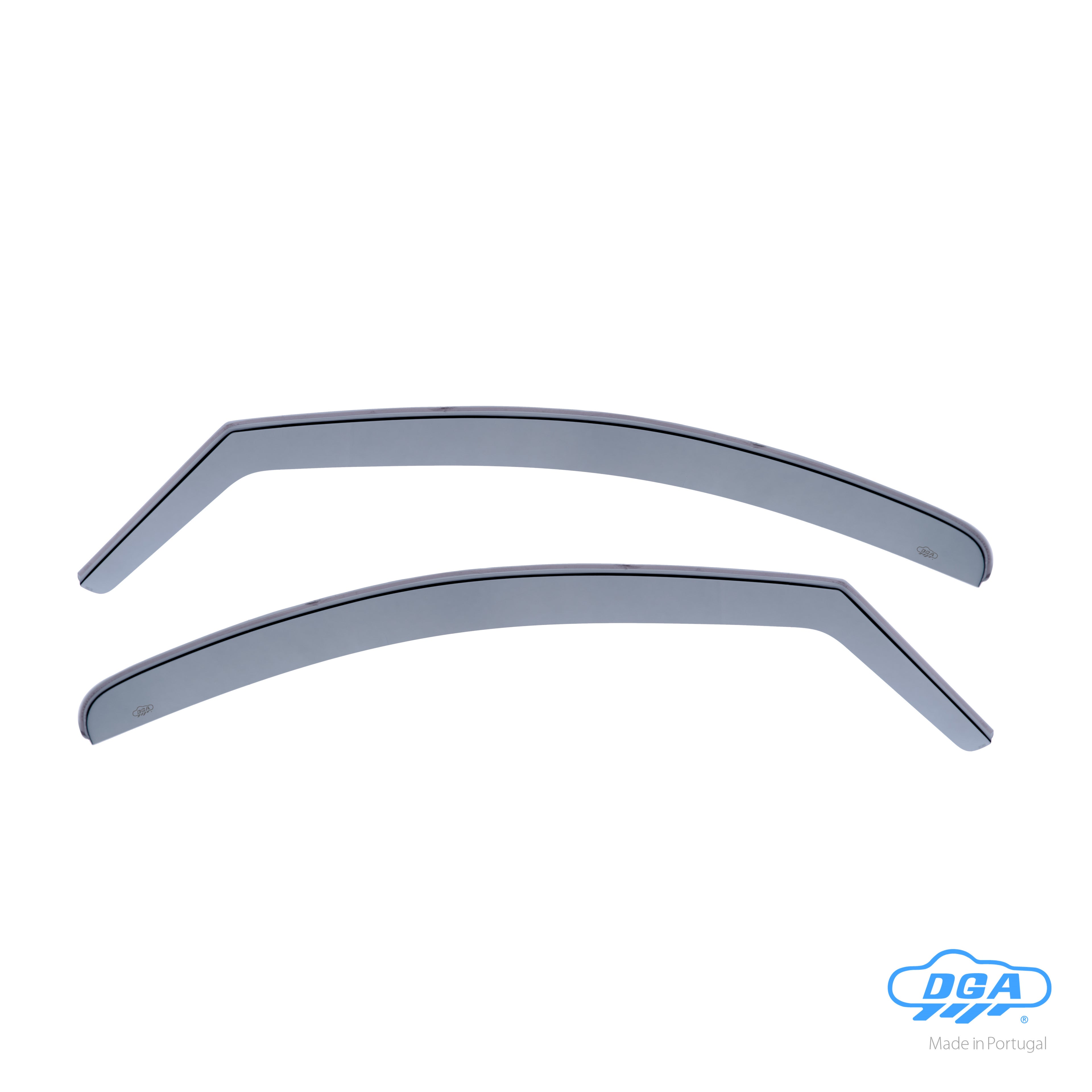 Set deflettori aria anteriori ad incastro, tipo lungo - compatibile per Peugeot 206 5p (09/98>02/09) - Peugeot 206 Plus 5p (03/09>01/13) - Peugeot 206 sw (09/02>06/07)