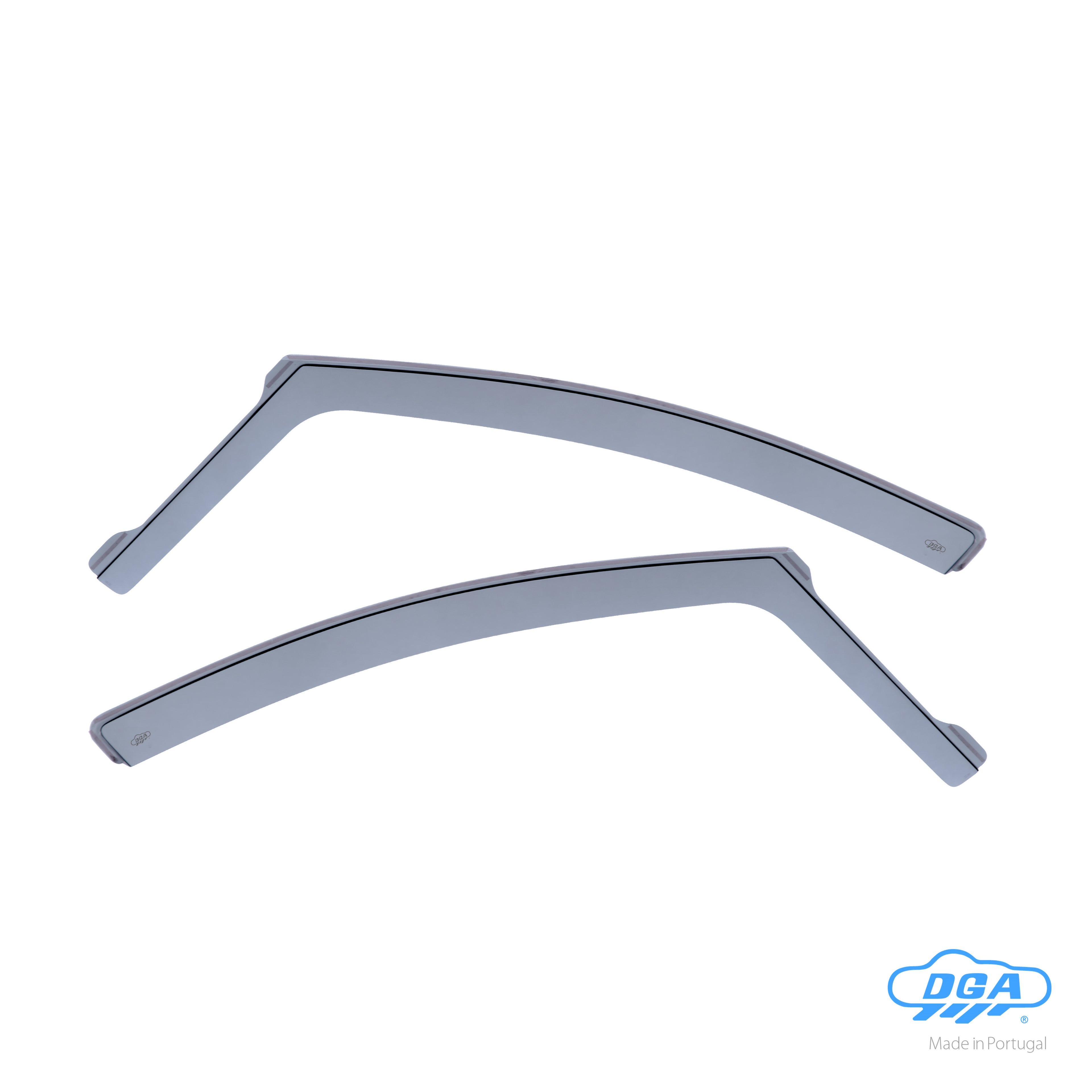 Set deflettori aria anteriori ad incastro, tipo lungo - compatibile per Peugeot 207 5p (05/06>11/12) - Peugeot 207 sw (07/07>12/13)