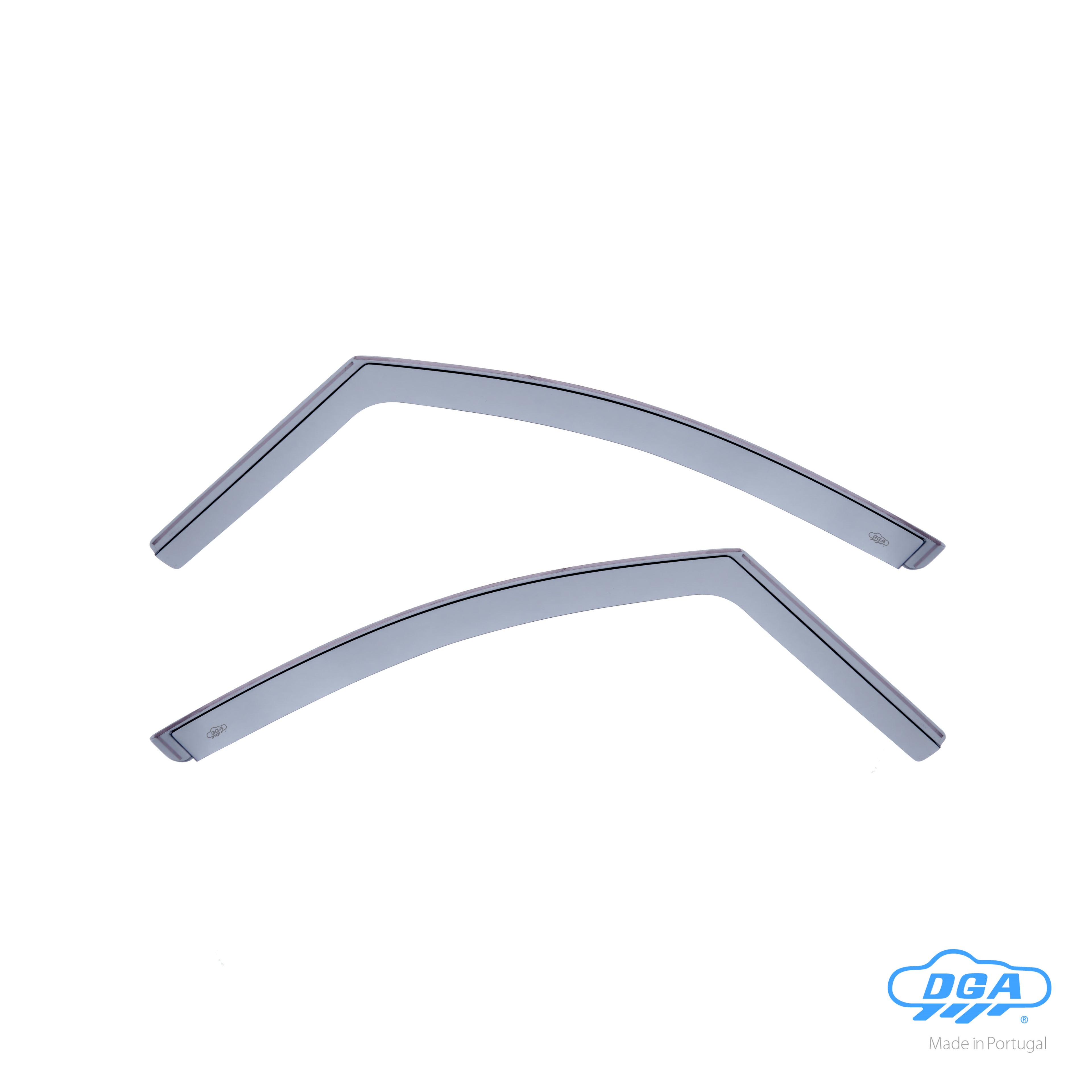 Set deflettori aria anteriori ad incastro, tipo lungo - compatibile per Peugeot 2008 (06/13>11/19)