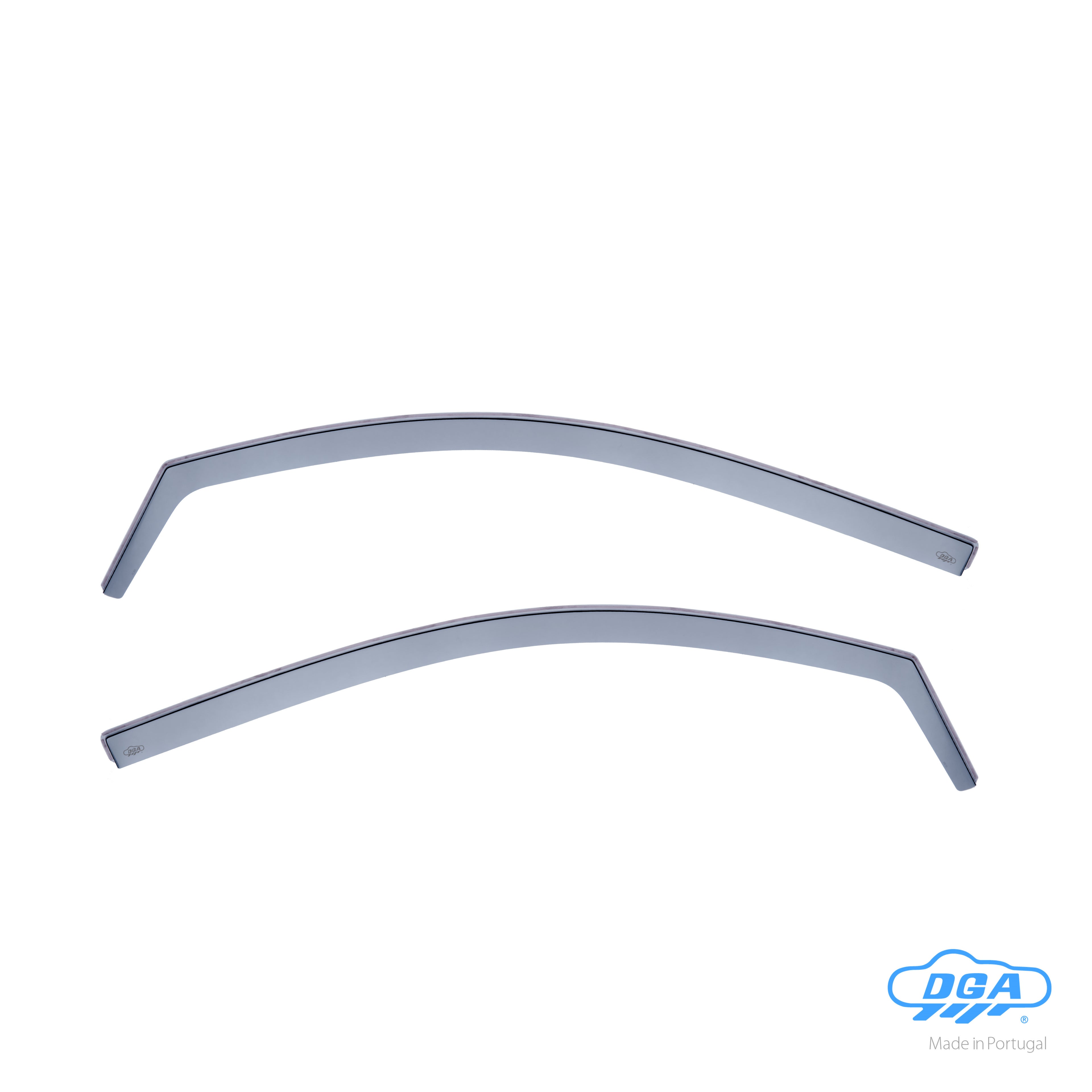 Set deflettori aria anteriori ad incastro, tipo lungo - compatibile per Renault Megane II 3p (10/02>10/08)