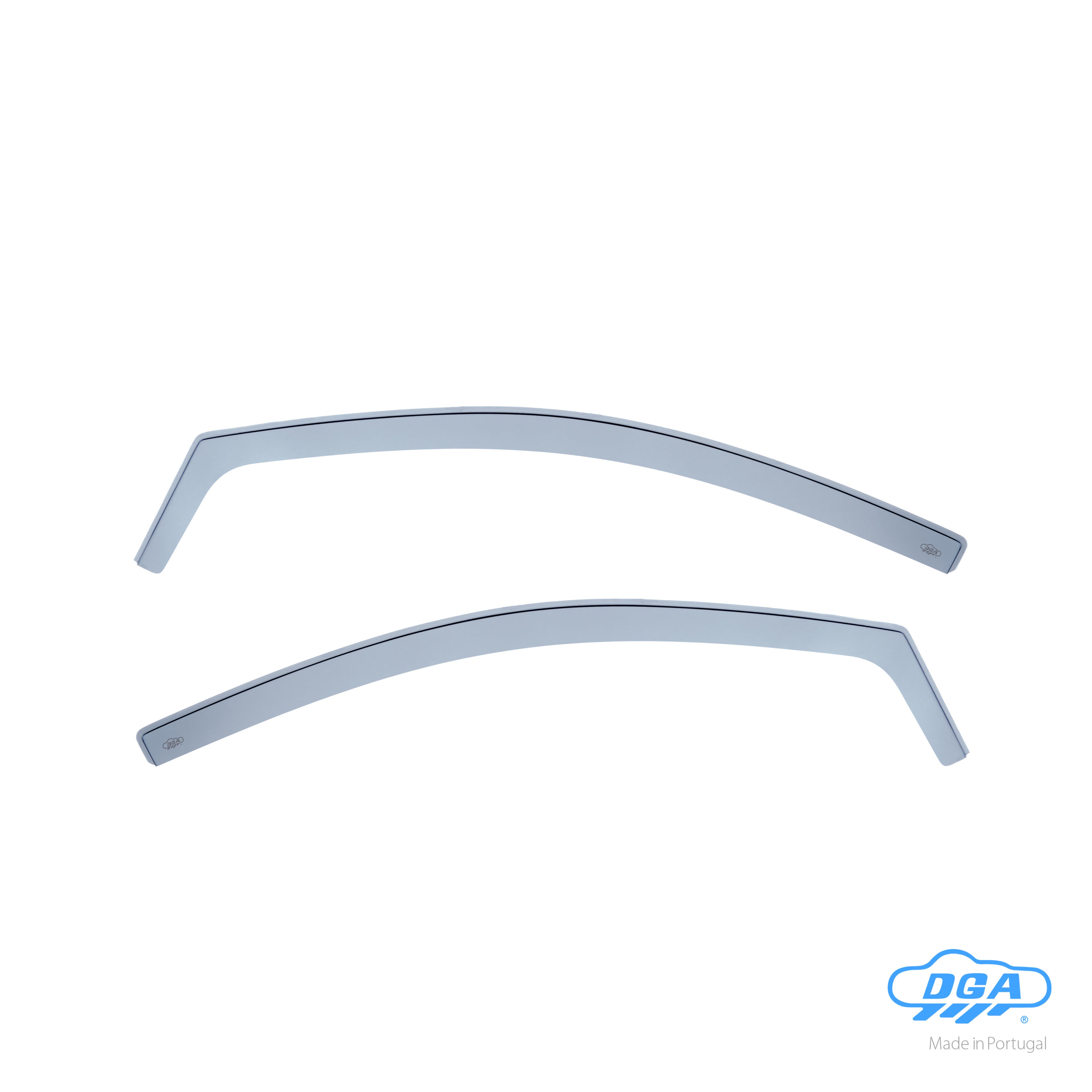 Set deflettori aria anteriori ad incastro, tipo lungo - compatibile per Renault Clio III 3p (10/05>01/13)
