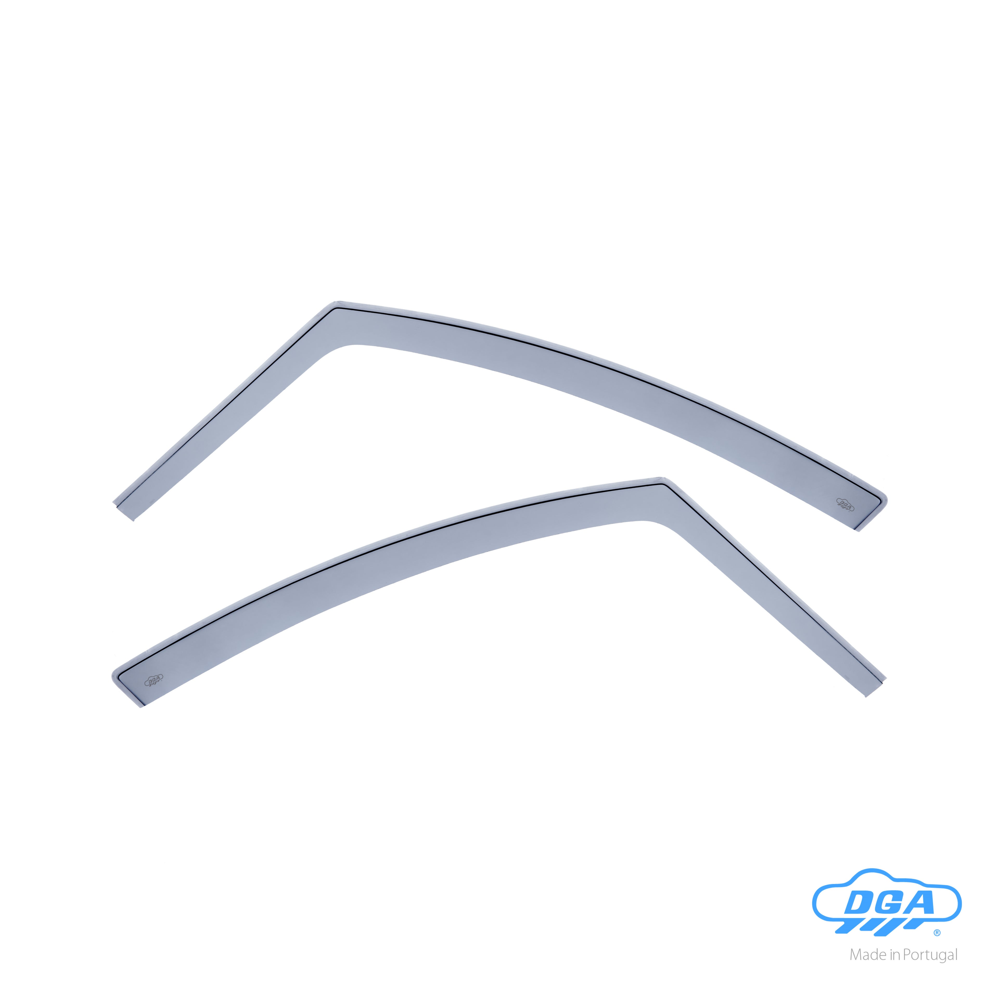 Set deflettori aria anteriori ad incastro, tipo lungo - compatibile per Renault Grand Modus (02/08>03/13) - Renault Modus (09/04>06/13)