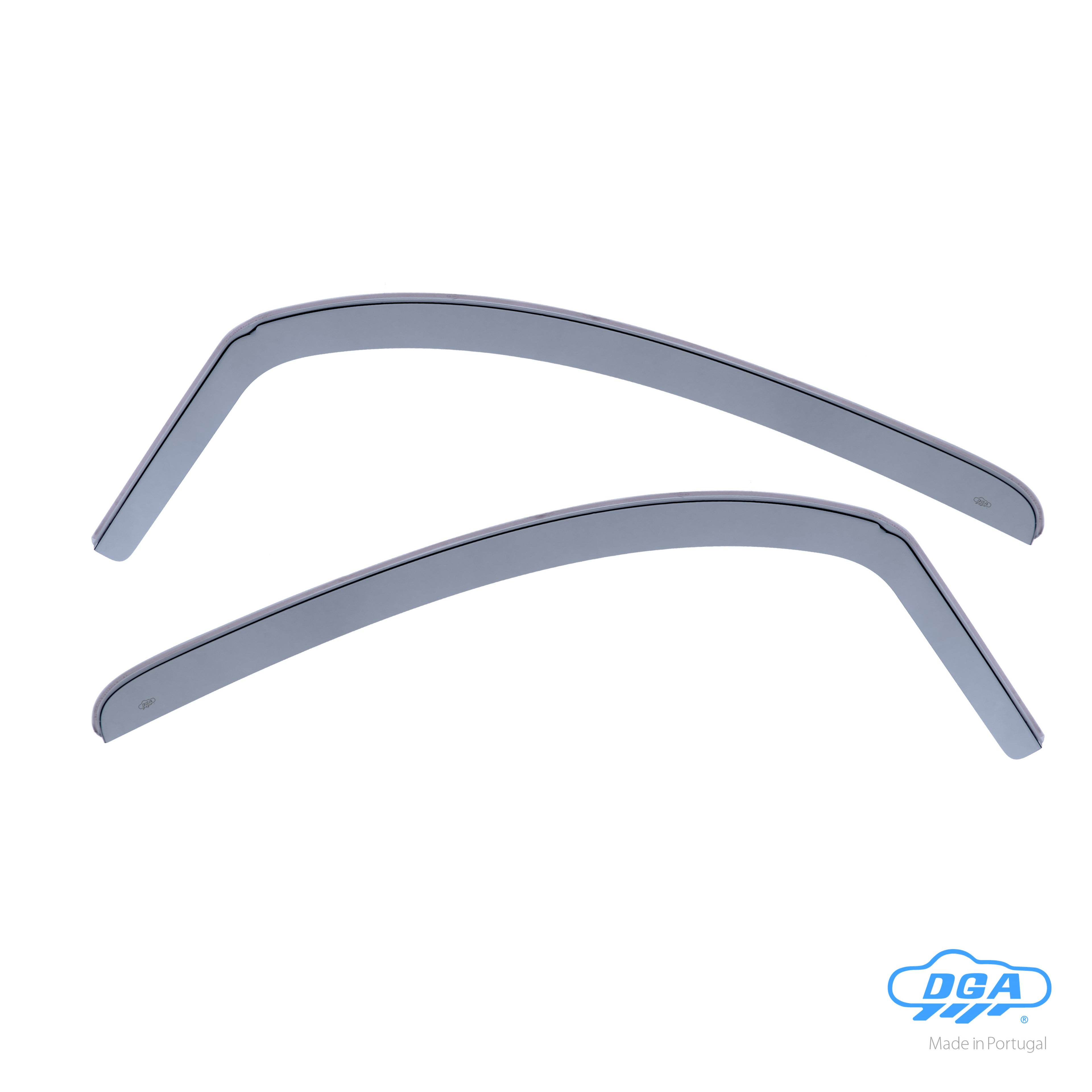 Set deflettori aria anteriori ad incastro, tipo lungo - compatibile per Renault Be Bop (05/09>12/10) - Renault Kangoo (02/08>05/21) - Renault Kangoo 5p (02/08>05/21)