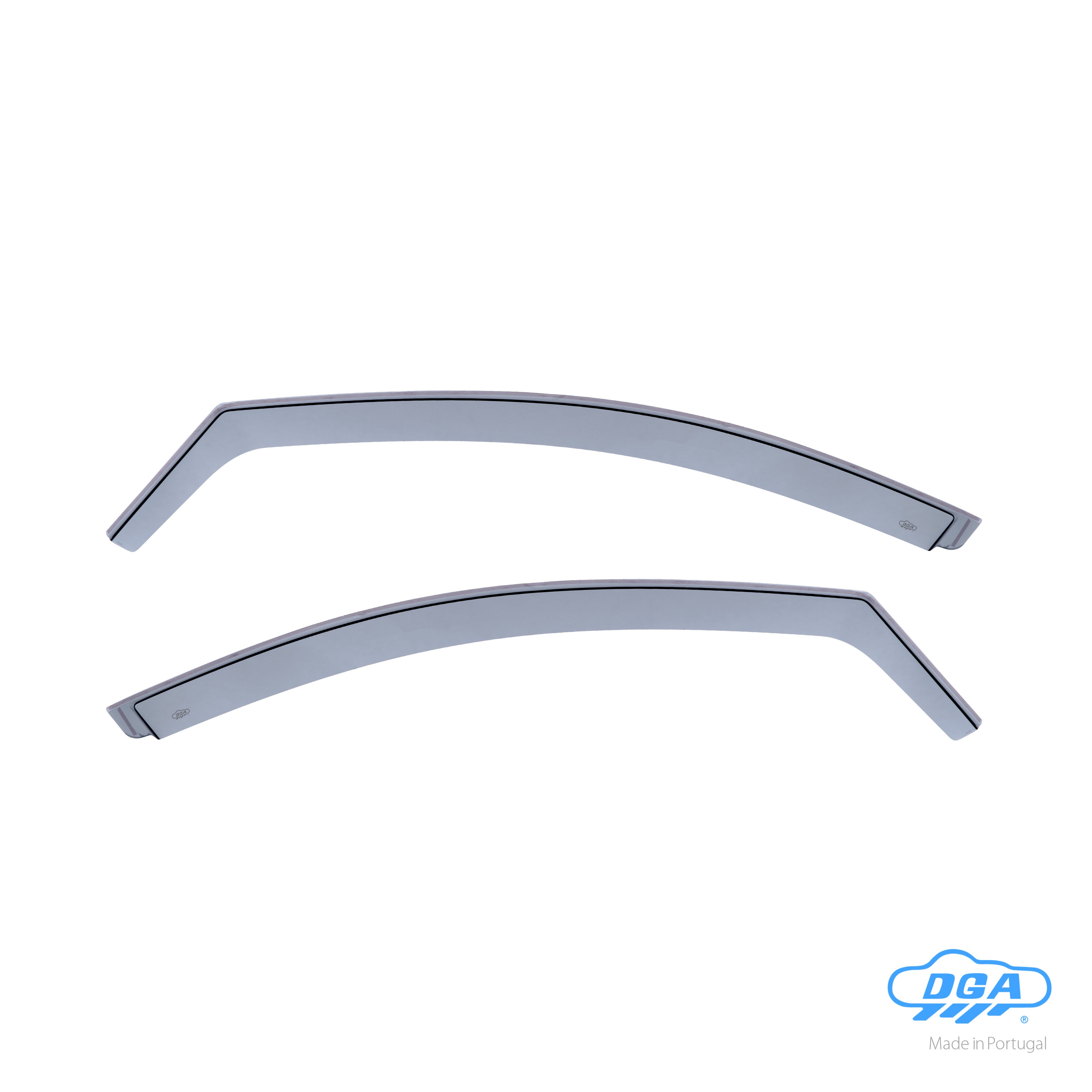Set deflettori aria anteriori ad incastro, tipo lungo - compatibile per Renault Fluence (01/12>04/15)