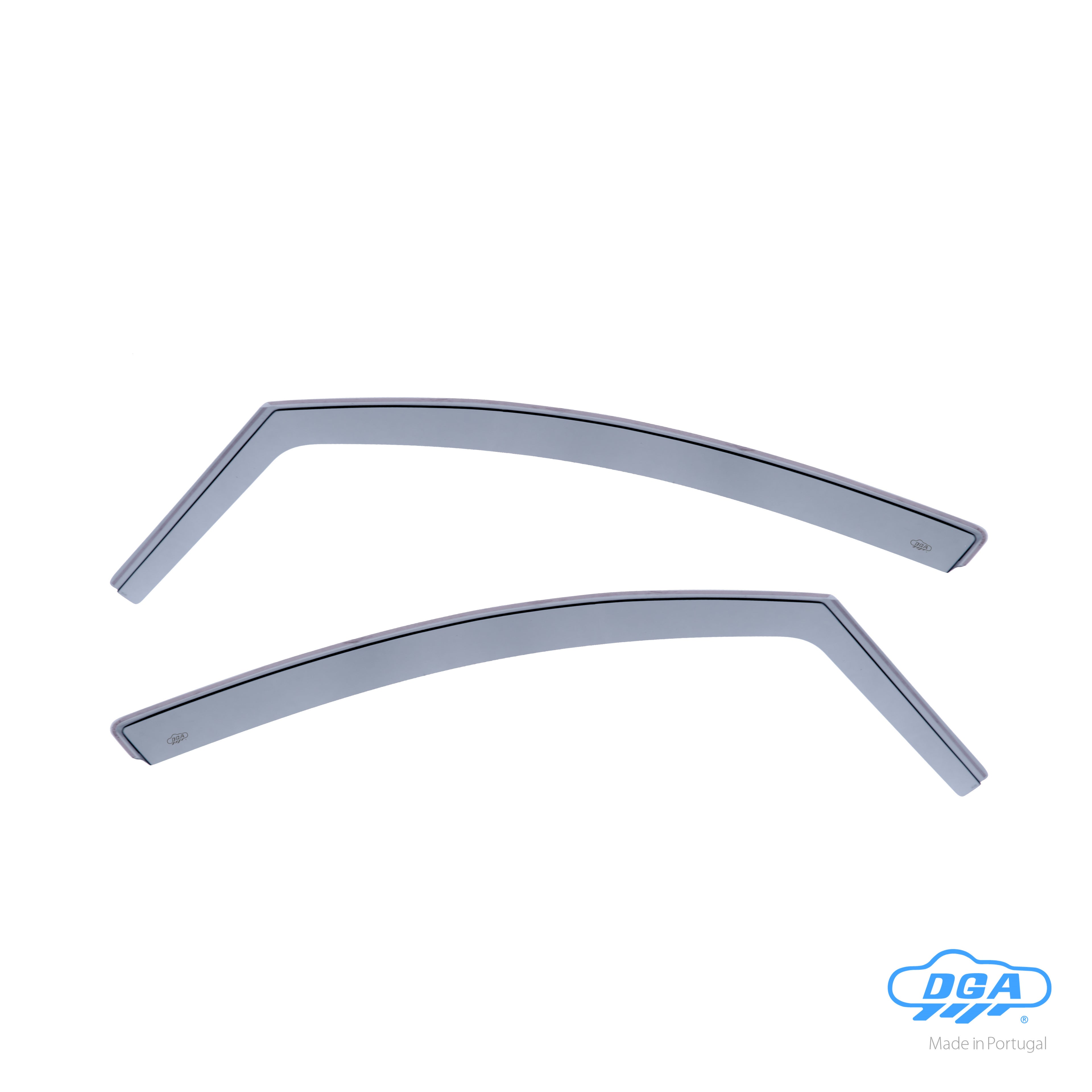 Set deflettori aria anteriori ad incastro, tipo lungo - compatibile per Renault Clio IV 5p (10/12>07/19) - Renault Clio IV Sporter (04/13>03/20)