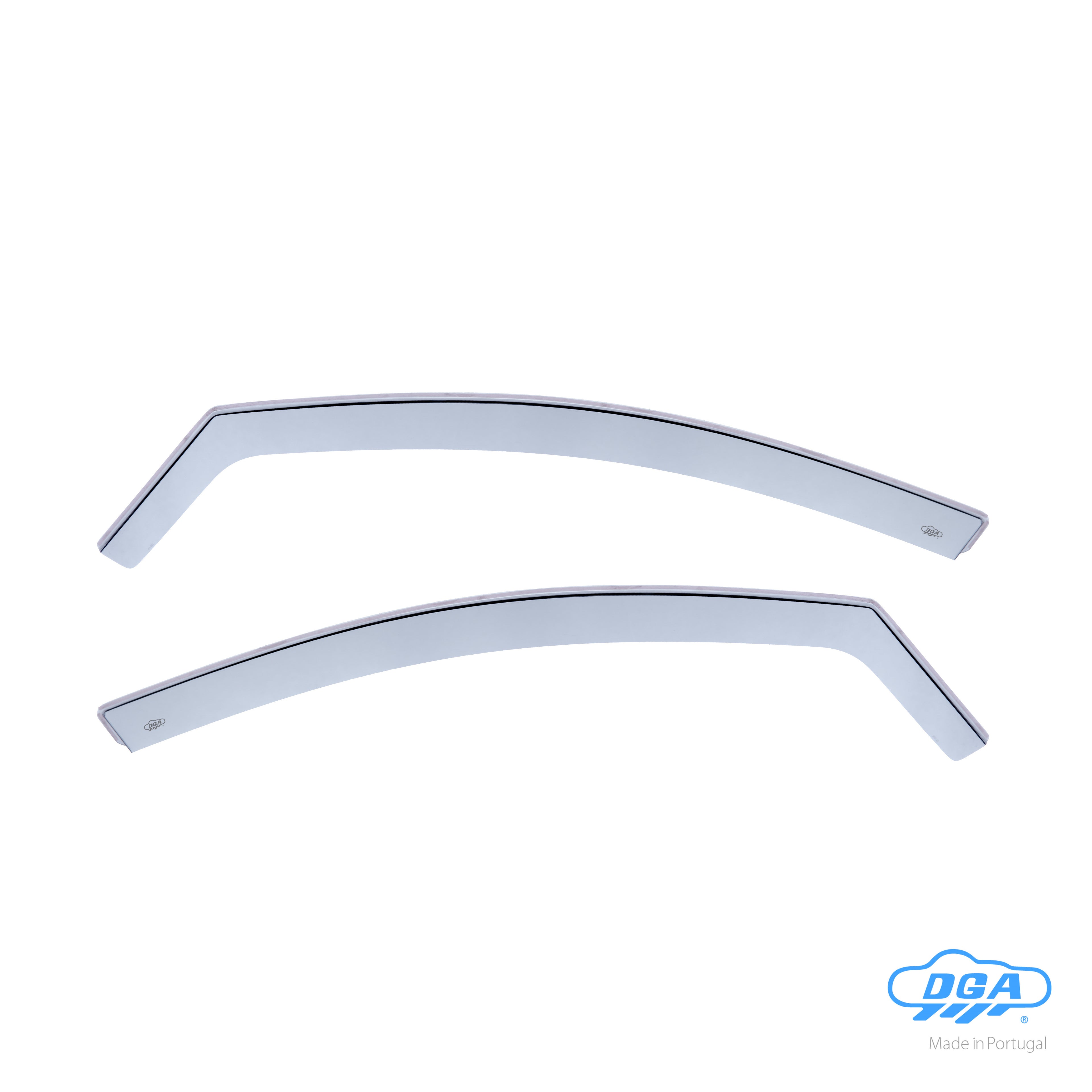 Set deflettori aria anteriori ad incastro, tipo lungo - compatibile per Renault Megane IV Berlina (01/16>12/23) - Renault Megane IV Sporter (10/16>11/24)