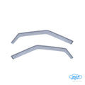 Set deflettori aria anteriori ad incastro, tipo lungo - compatibile per Land Rover Evoque 5p (04/11>12/18)