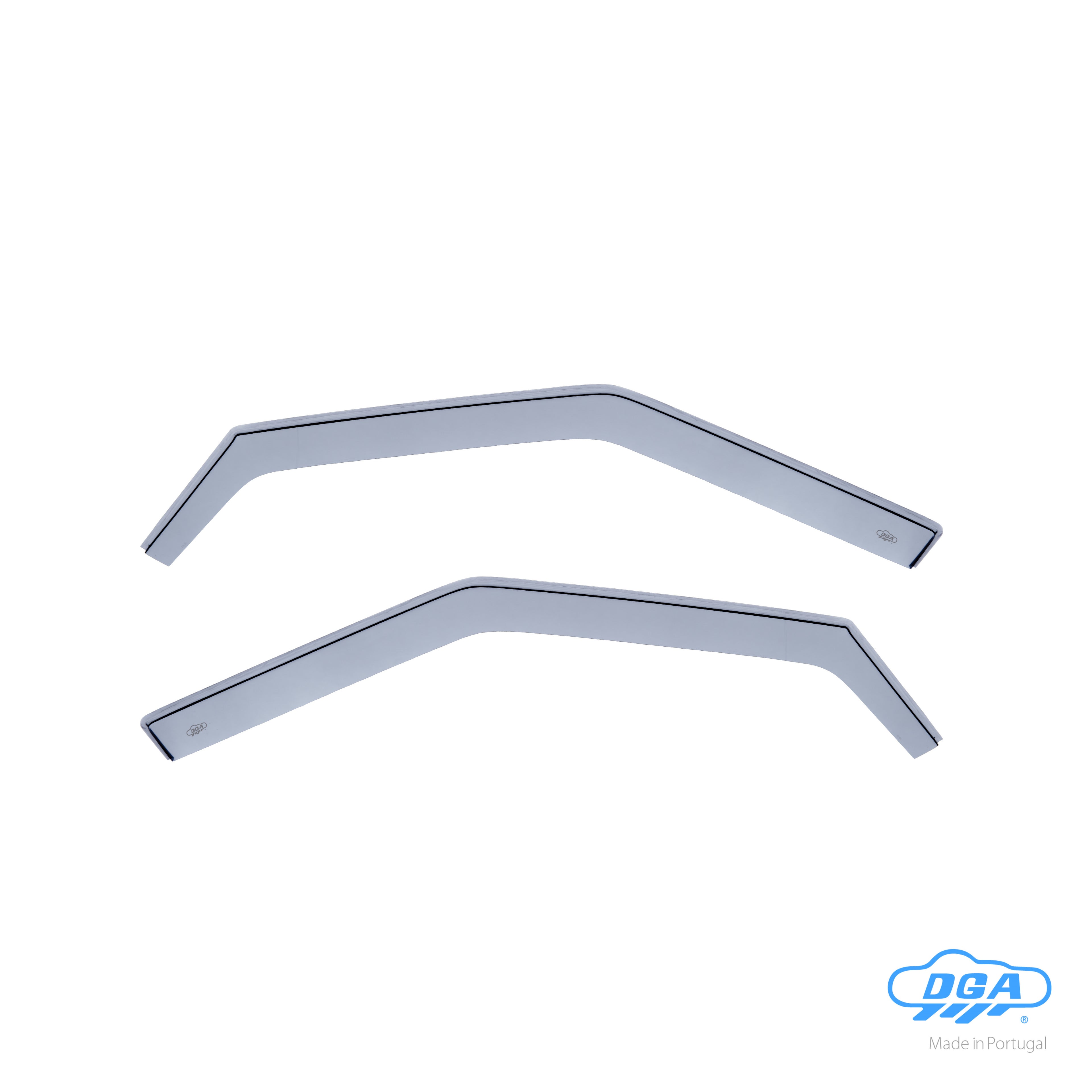 Set deflettori aria anteriori ad incastro, tipo lungo - compatibile per Land Rover Evoque 5p (04/11>12/18)