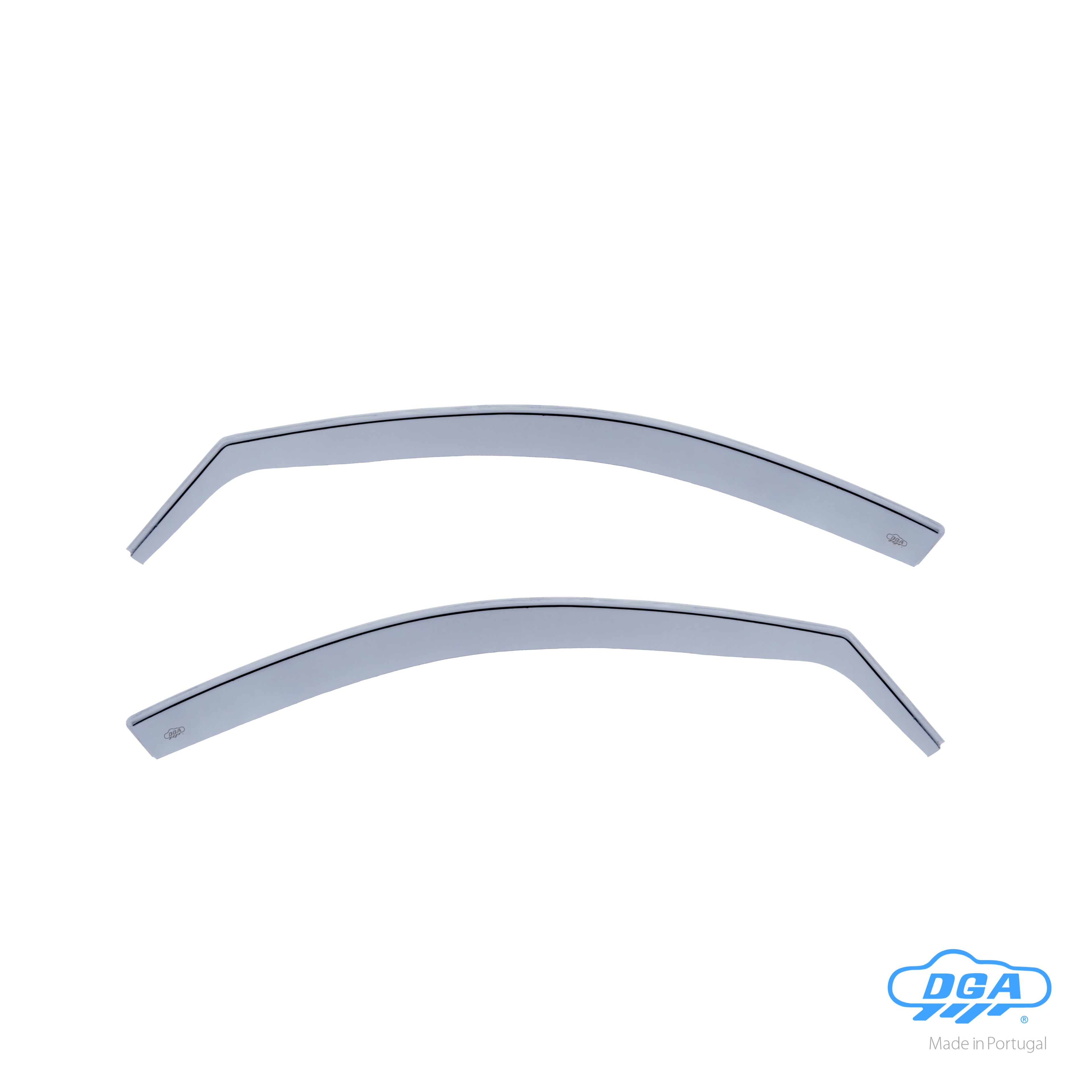 Set deflettori aria anteriori ad incastro, tipo lungo - compatibile per Skoda Fabia 5p (02/00>04/07) - Skoda Fabia Wagon (01/01>12/07)
