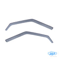 Set deflettori aria anteriori ad incastro, tipo lungo - compatibile per Skoda Fabia 5p (05/07>01/15) - Skoda Fabia Wagon (01/08>03/15)