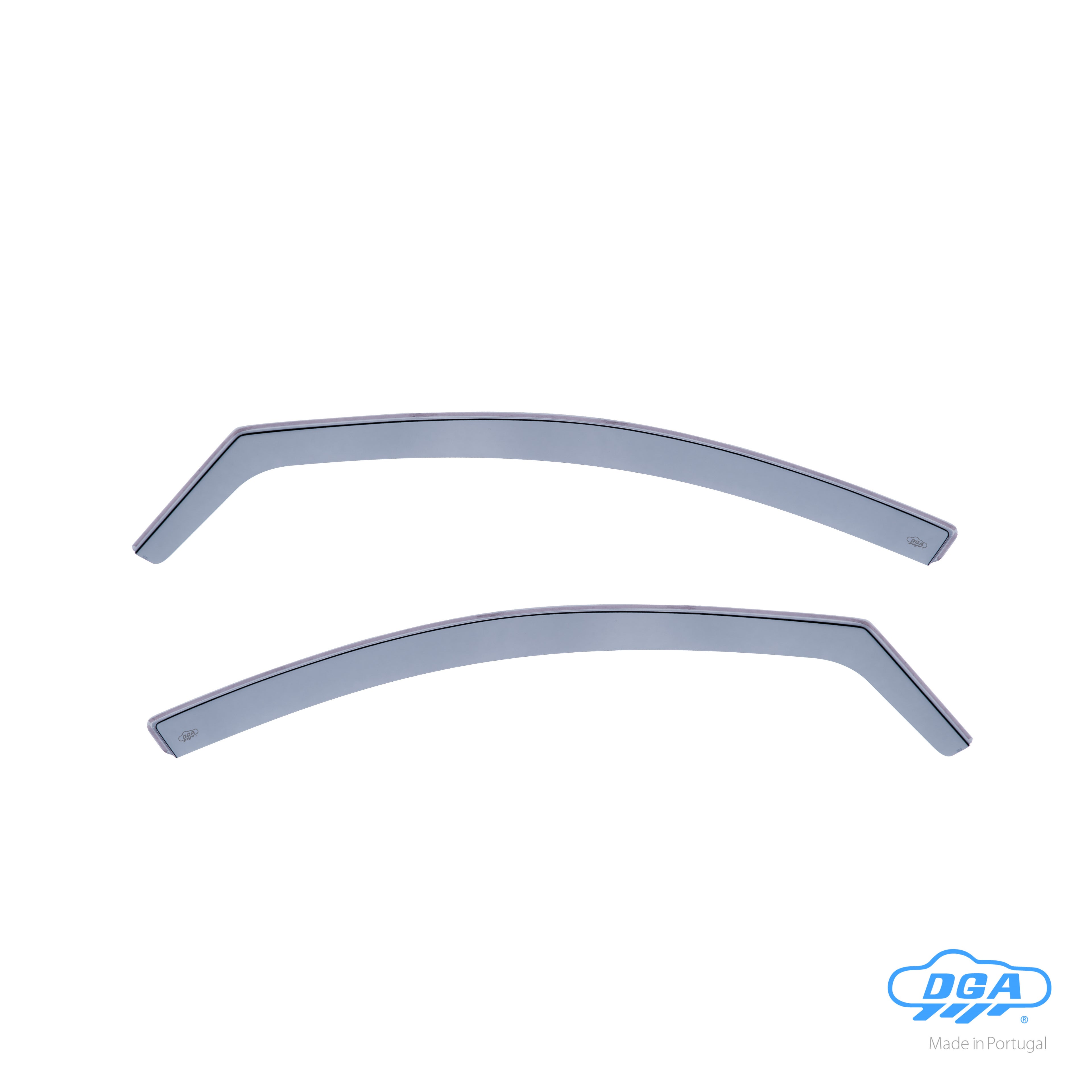 Set deflettori aria anteriori ad incastro, tipo lungo - compatibile per Skoda Rapid 5p (01/13>12/14) - Skoda Rapid Spaceback (11/13>04/19)