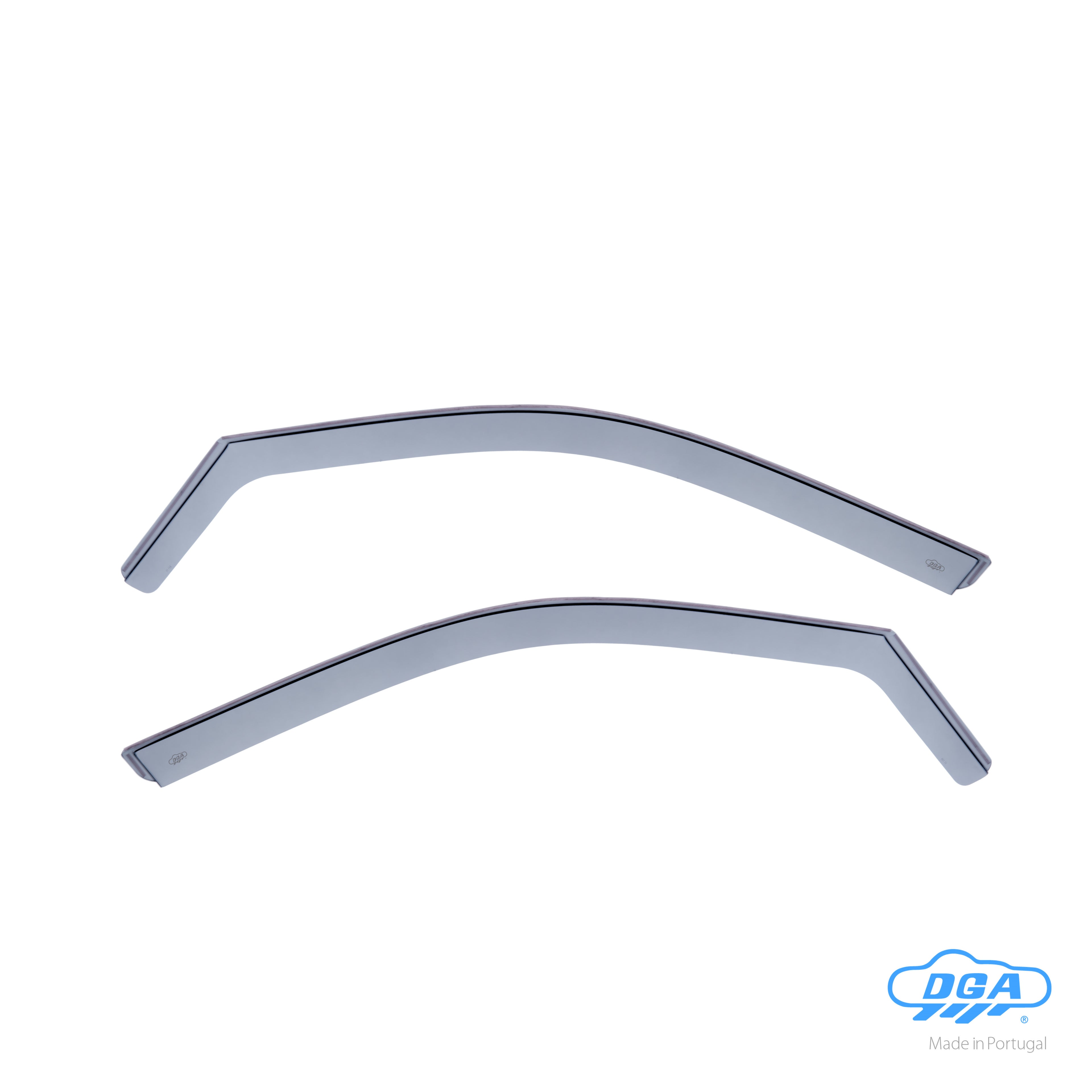 Set deflettori aria anteriori ad incastro, tipo lungo - compatibile per Skoda Fabia 5p (02/15>08/21) - Skoda Fabia Wagon (04/15>08/22)